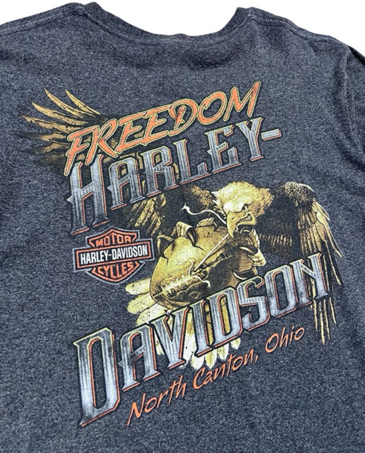 Harley Davidson Harley Davidson Freedom Eagle & Football Long Sleeve Shirt Size US XL / EU 56 / 4 - 4 Thumbnail