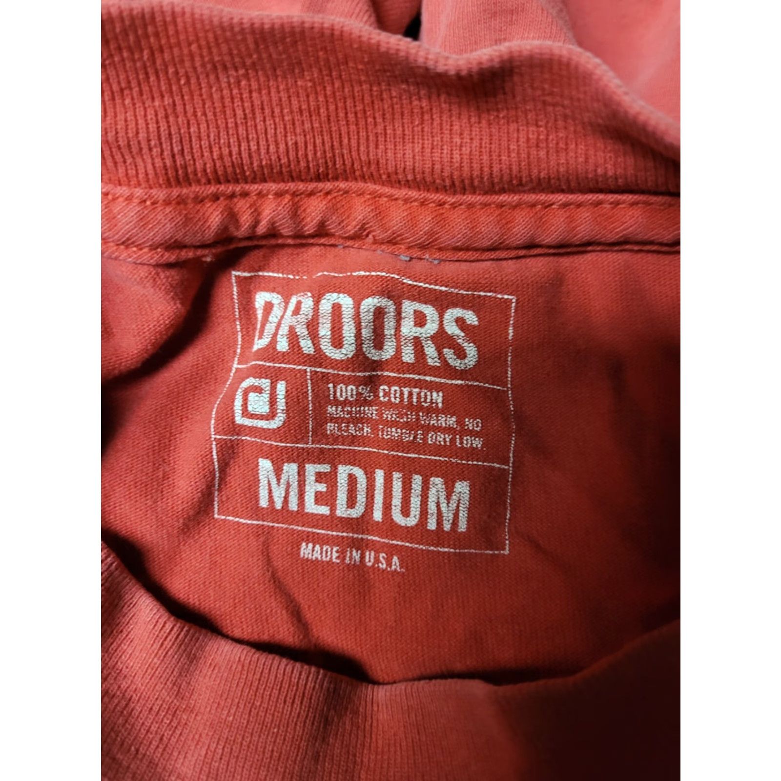Vintage VINTAGE Droors DC Shoes T Shirt M Red 100% Cotton Crew Neck Graphic Skateboard 00s Mens Size US M / EU 48-50 / 2 - 6 Thumbnail