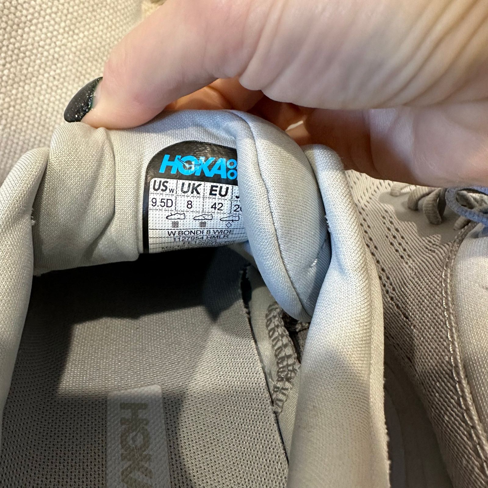 Hoka Women's Hoka Bondi 8 Harbor Mist / Lunar Rock - size 9.5D Size US 9.5 / IT 39.5 - 6 Thumbnail
