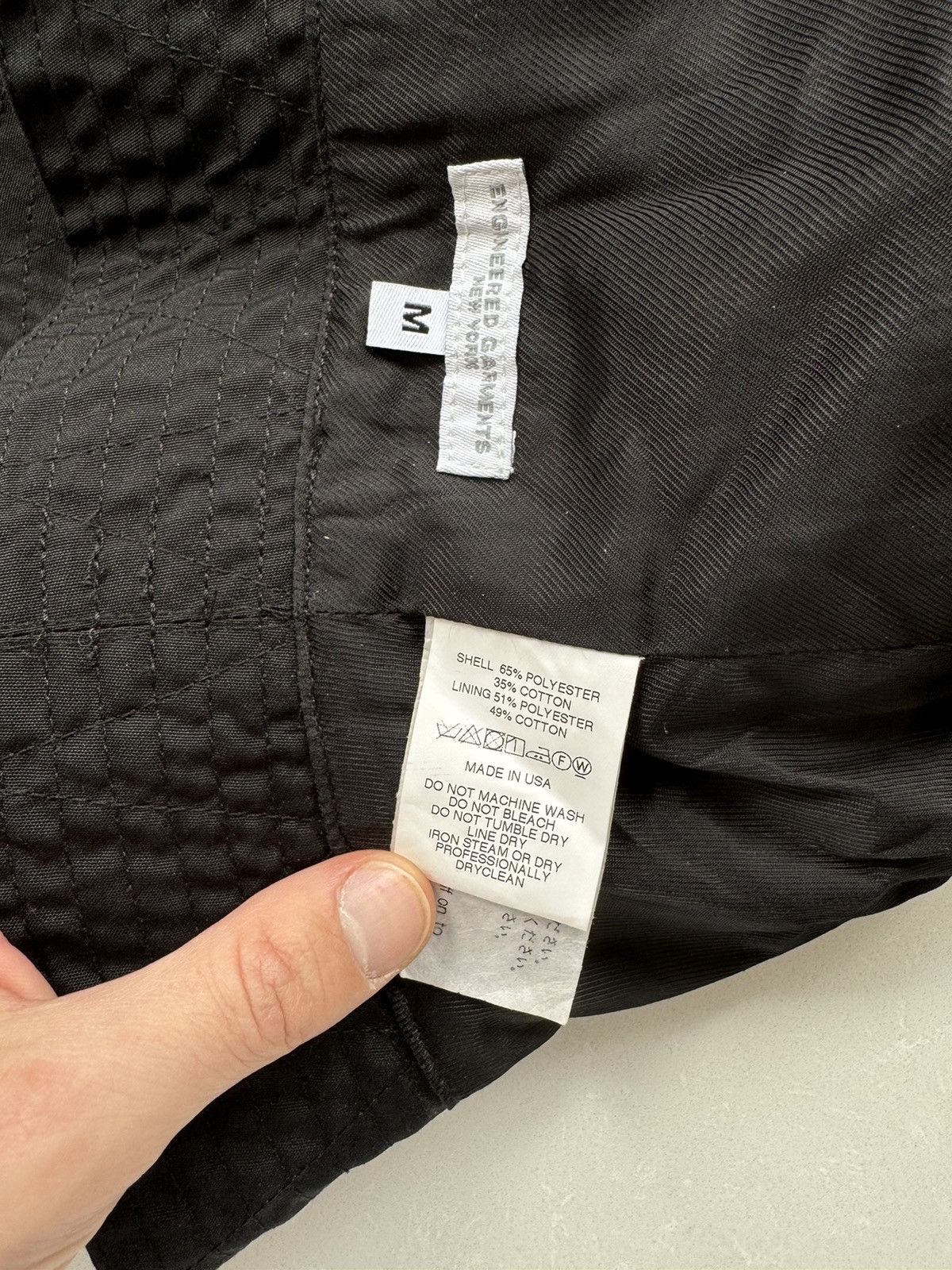 Engineered Garments [OS] PC Poplin Bucket Hat in Black Size ONE SIZE - 4 Thumbnail
