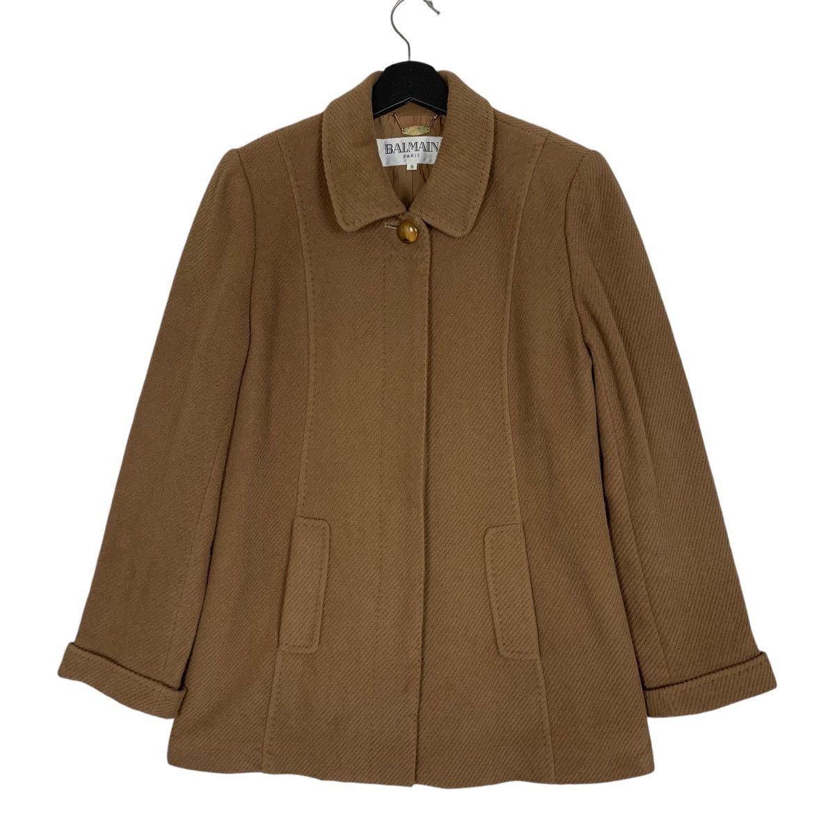 Balmain vintage Balmain Paris Designer Luxury Coat OverCoat Size S / US 4 / IT 40 - 1 Thumbnail