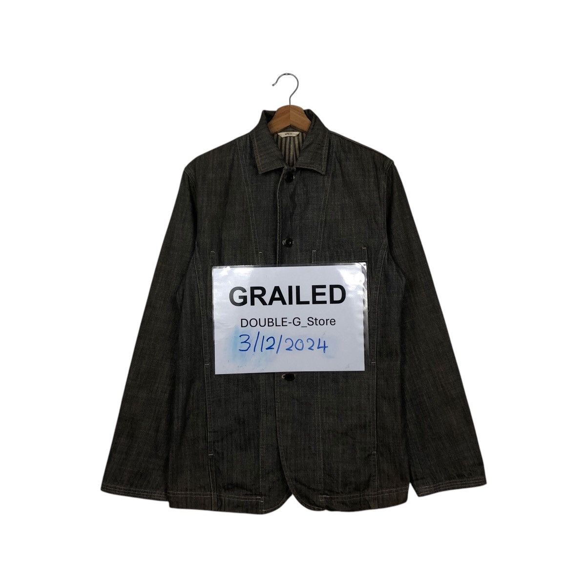 📌Vintage Hickory Chore Worker Jacket Abx Issey Miyake