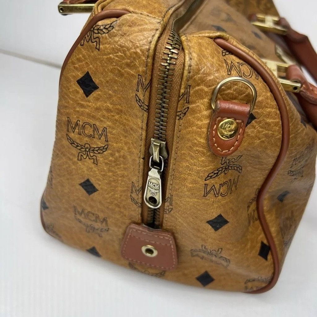 MCM MCM Monogrammed Boston Leather Bag Size ONE SIZE - 8 Thumbnail