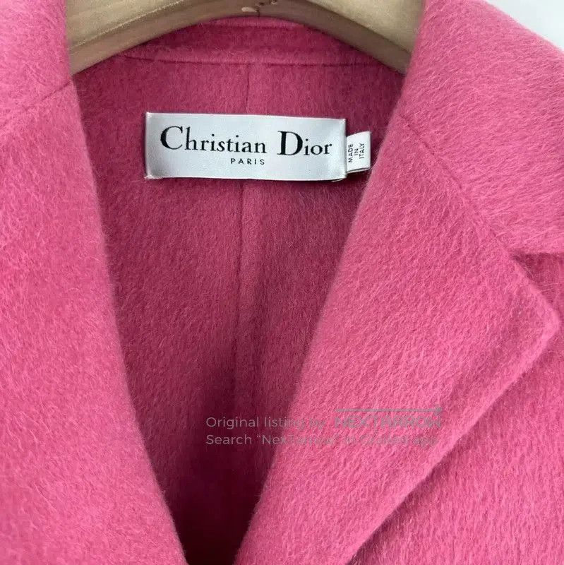 Dior Dior Pink Wool Long Coat for Women . Size XS / US 0-2 / IT 36-38 - 3 Thumbnail