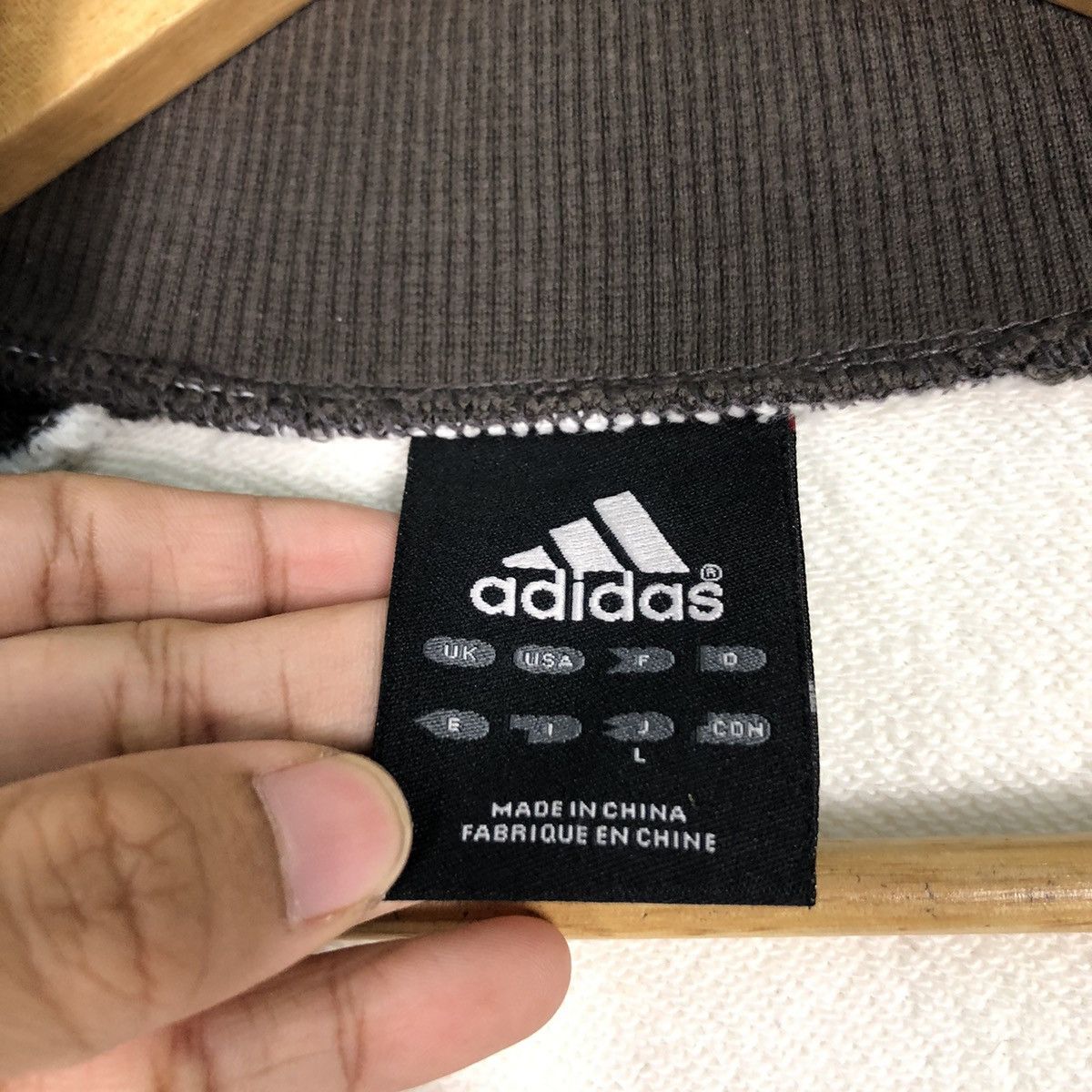 Adidas × Vintage Adidas 90s Long Sleeve Three Stripe Vintage Sweater Size US S / EU 44-46 / 1 - 16 Thumbnail