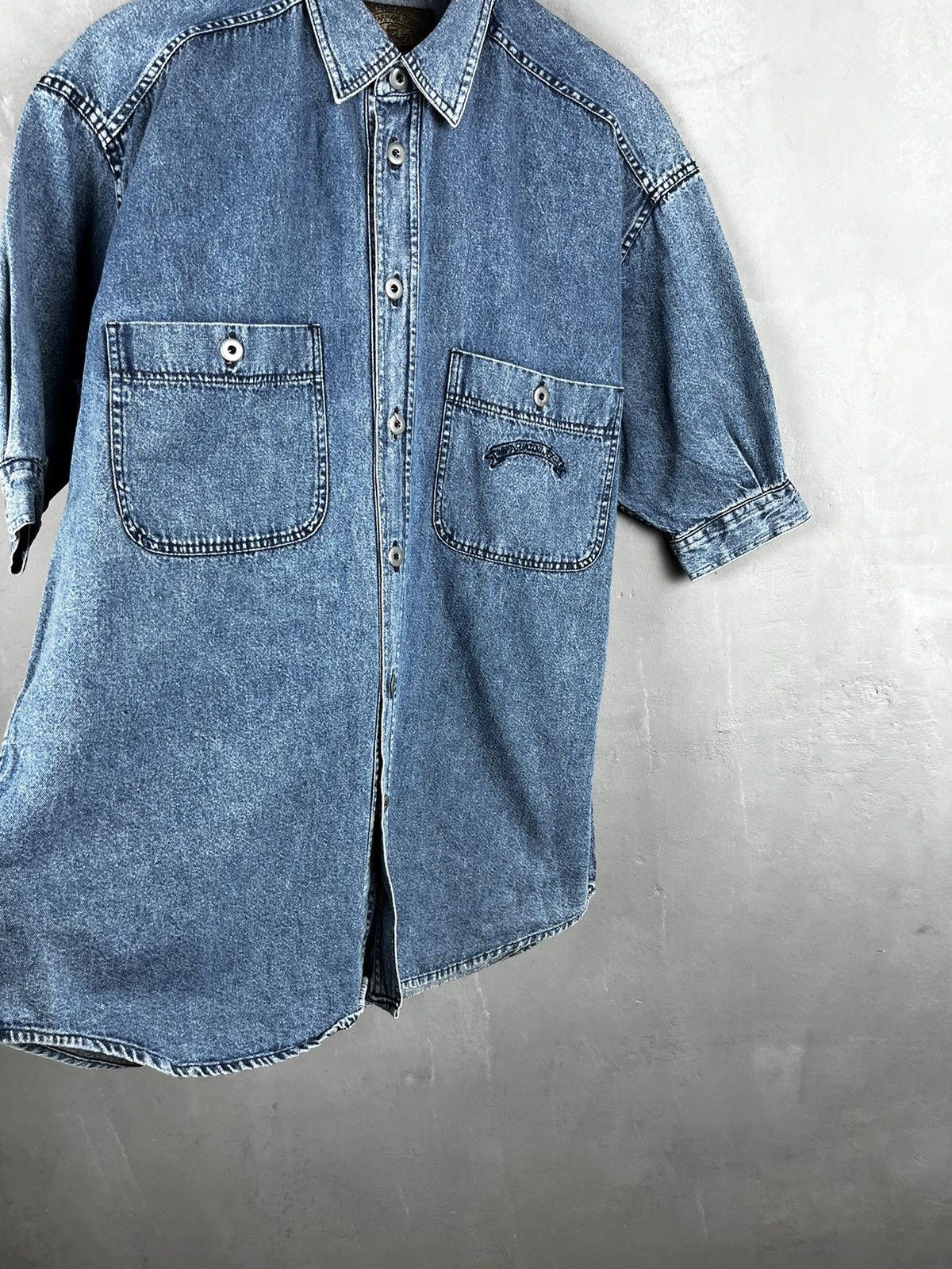 Armani × Armani Collezioni × Giorgio Armani Armani Jeans shirt denim vintage 90s Size US M / EU 48-50 / 2 - 8 Thumbnail