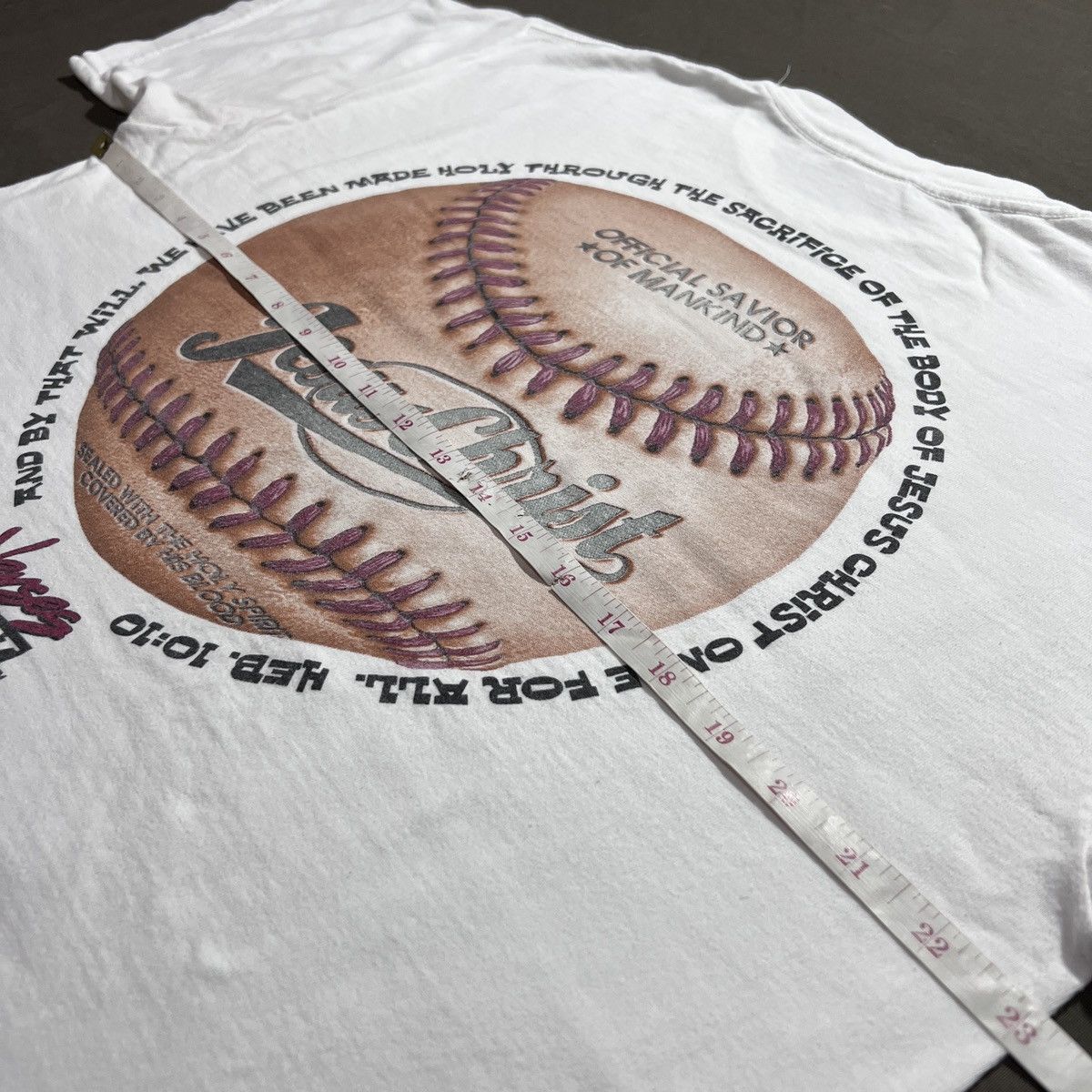 Vintage Vintage 90s God Jesus Bible Holy Baseball Tee XL Size US XL / EU 56 / 4 - 11 Thumbnail