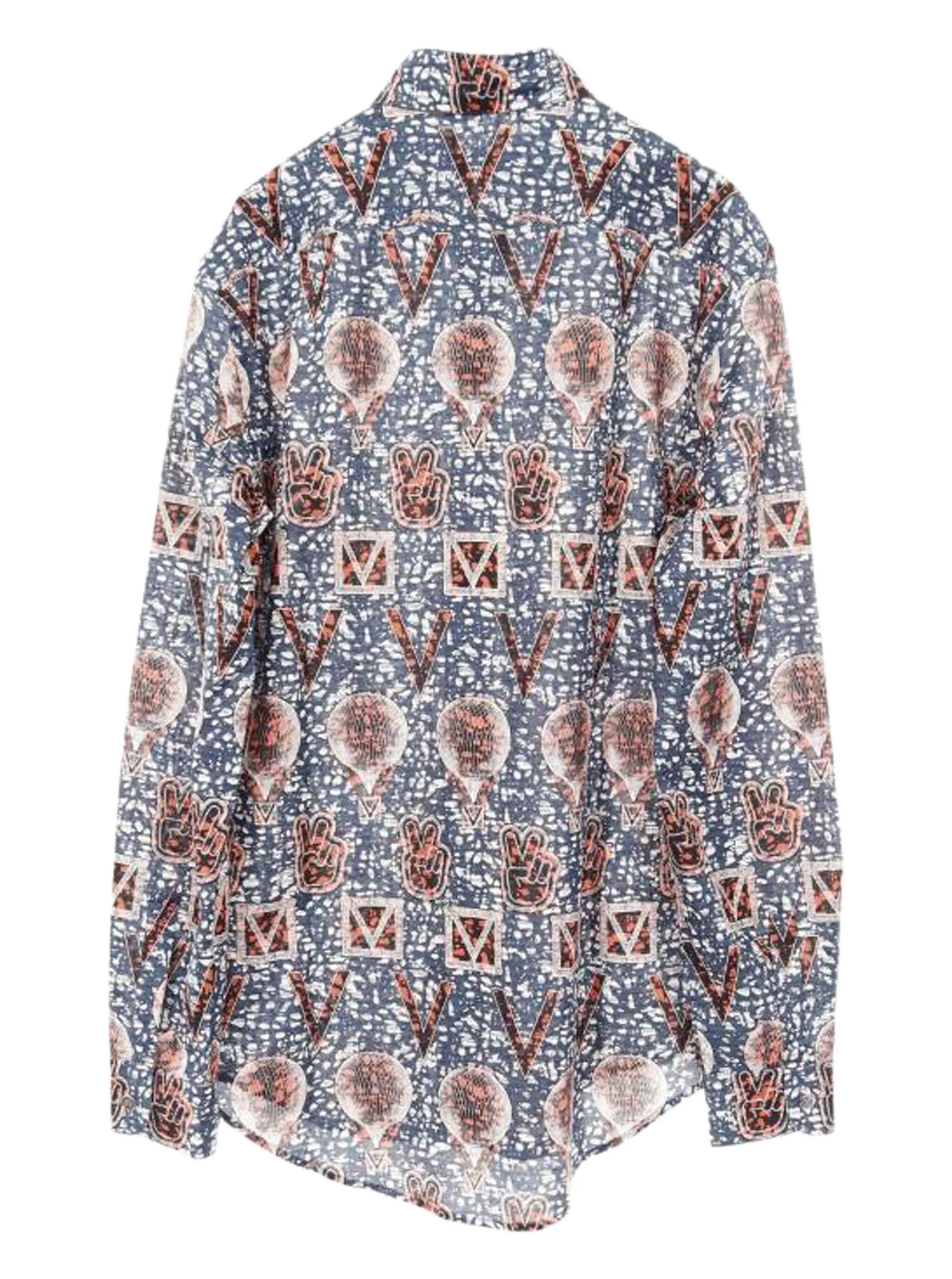 Louis Vuitton Louis Vuitton Peace & Hot Air Balloon Print Button Up Shirt Size US XL / EU 56 / 4 - 2 Thumbnail