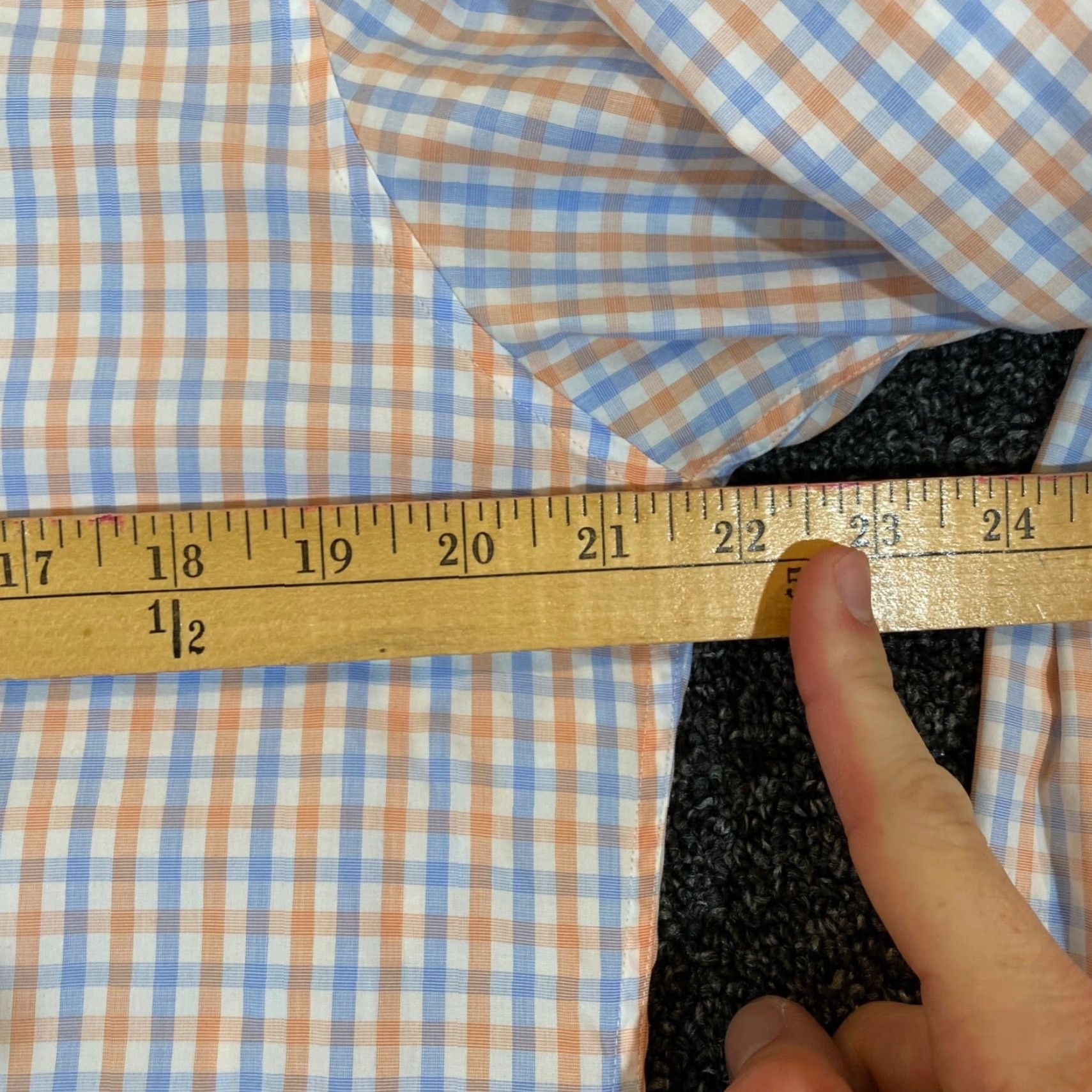 Vintage Twillory Shirt Mens 16 34/35 White Orange Blue Plaid Button Up Outdoors L/S Shirt Mens Regular Blue Plaid Outdoors L/S 16 34/35 Men Rust? Size US L / EU 52-54 / 3 - 4 Thumbnail