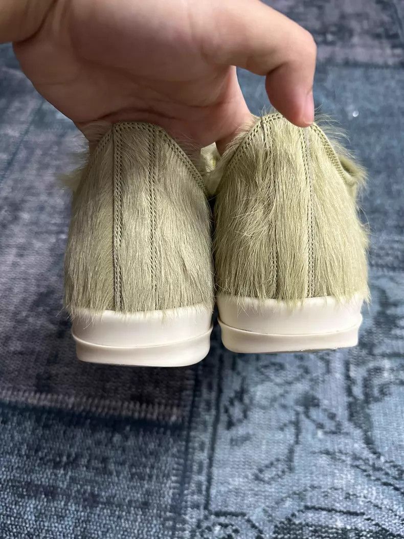 Rick Owens Rick Owens Main Line Green Horse Hair Low Top Converse sho Size US 9 / EU 42 - 5 Thumbnail