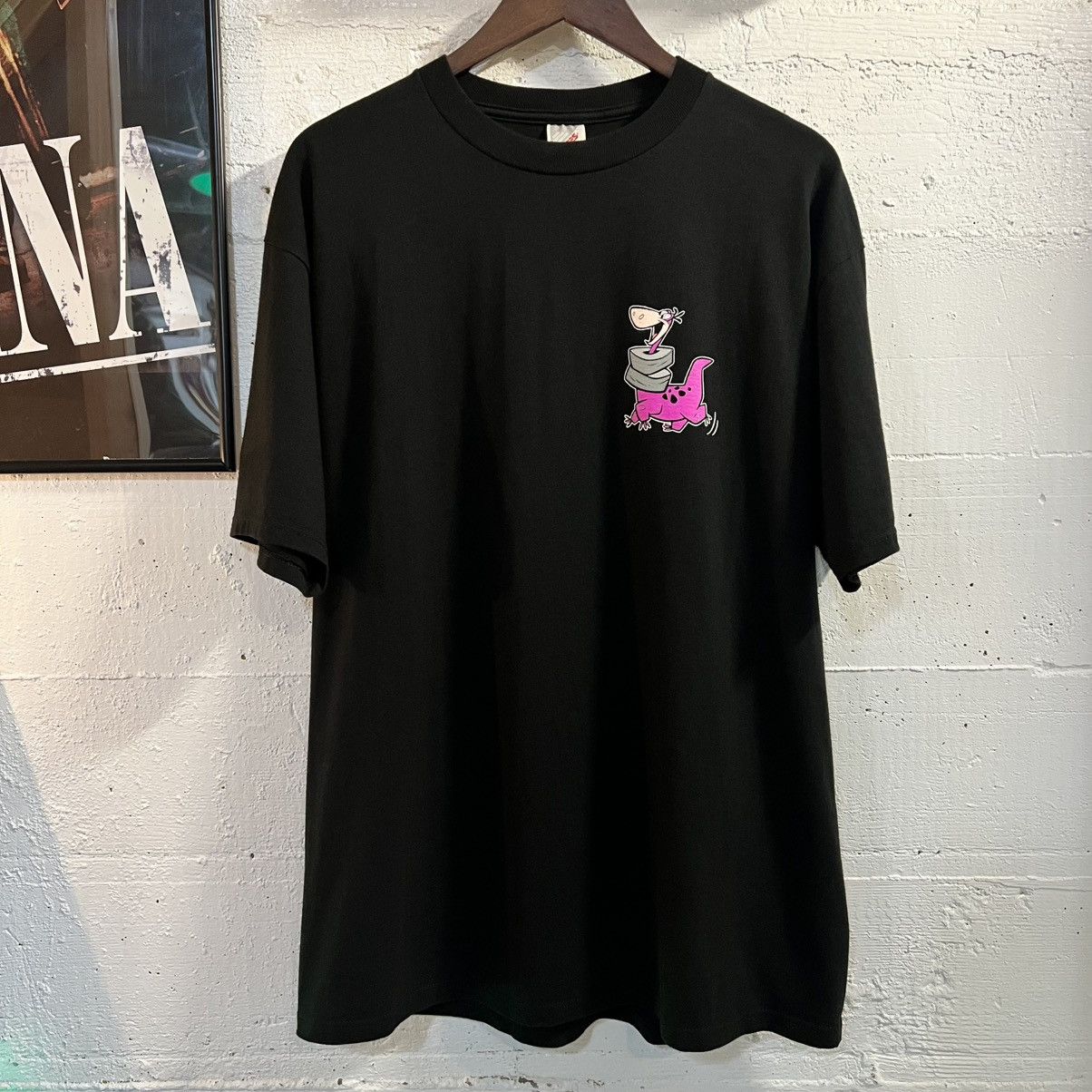 Vintage Vintage 90s Cartoon Network Wacky Racing Flintstones T-Shirt Size US XL / EU 56 / 4 - 1 Thumbnail