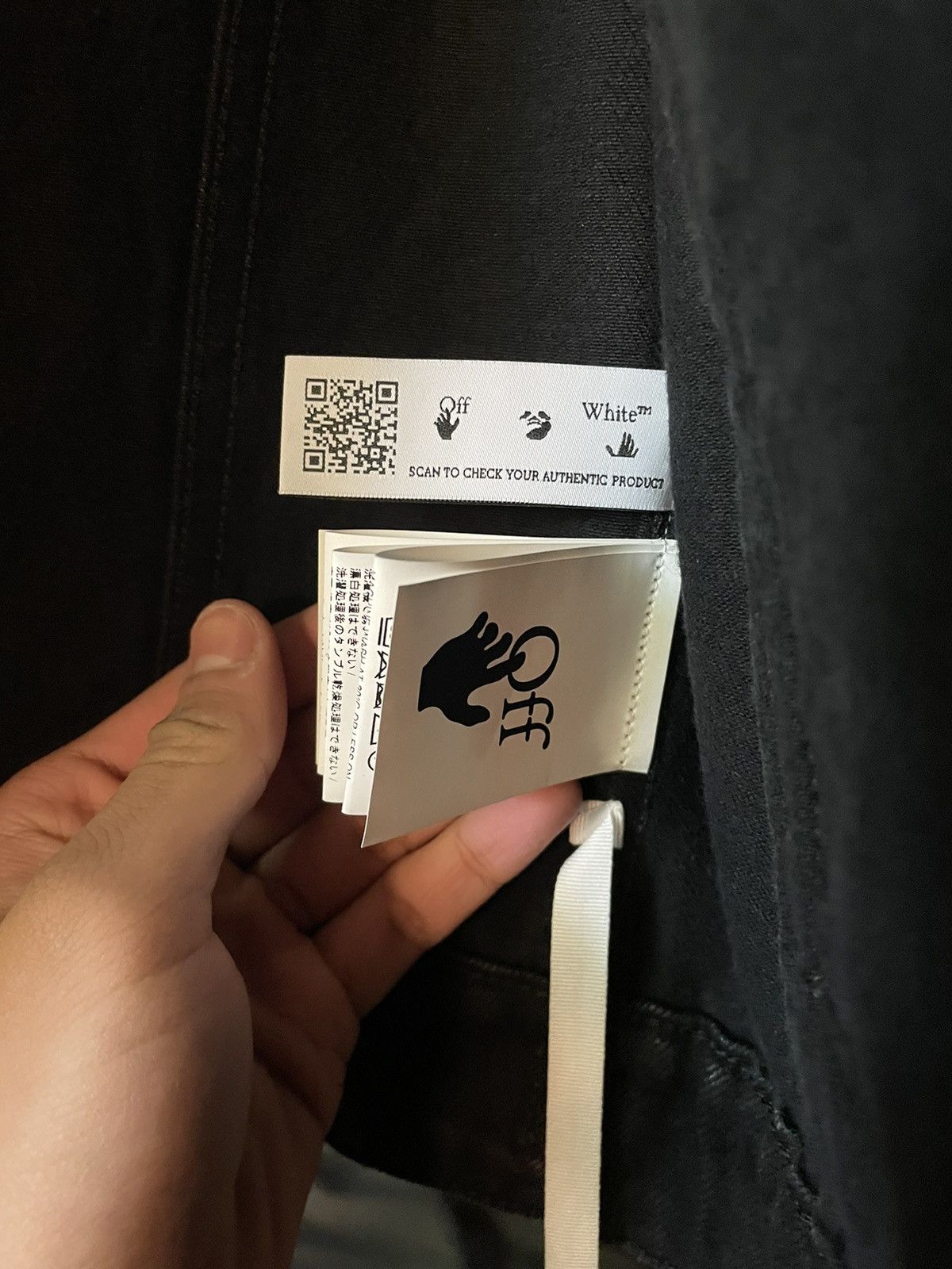 Off-White Off-White Varsity Patch Logo Black Denim Jean Jacket Size US S / EU 44-46 / 1 - 11 Thumbnail