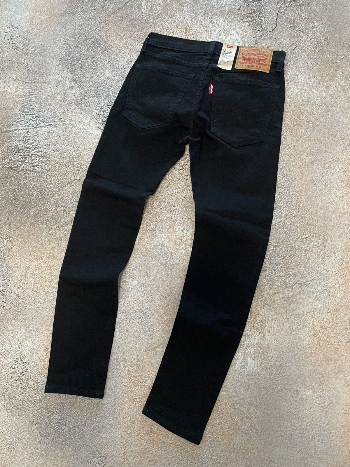 Levi's Levi's Black Denim Hi-Ball Skinny Jeans Size US 32 / EU 48 - 2 Thumbnail