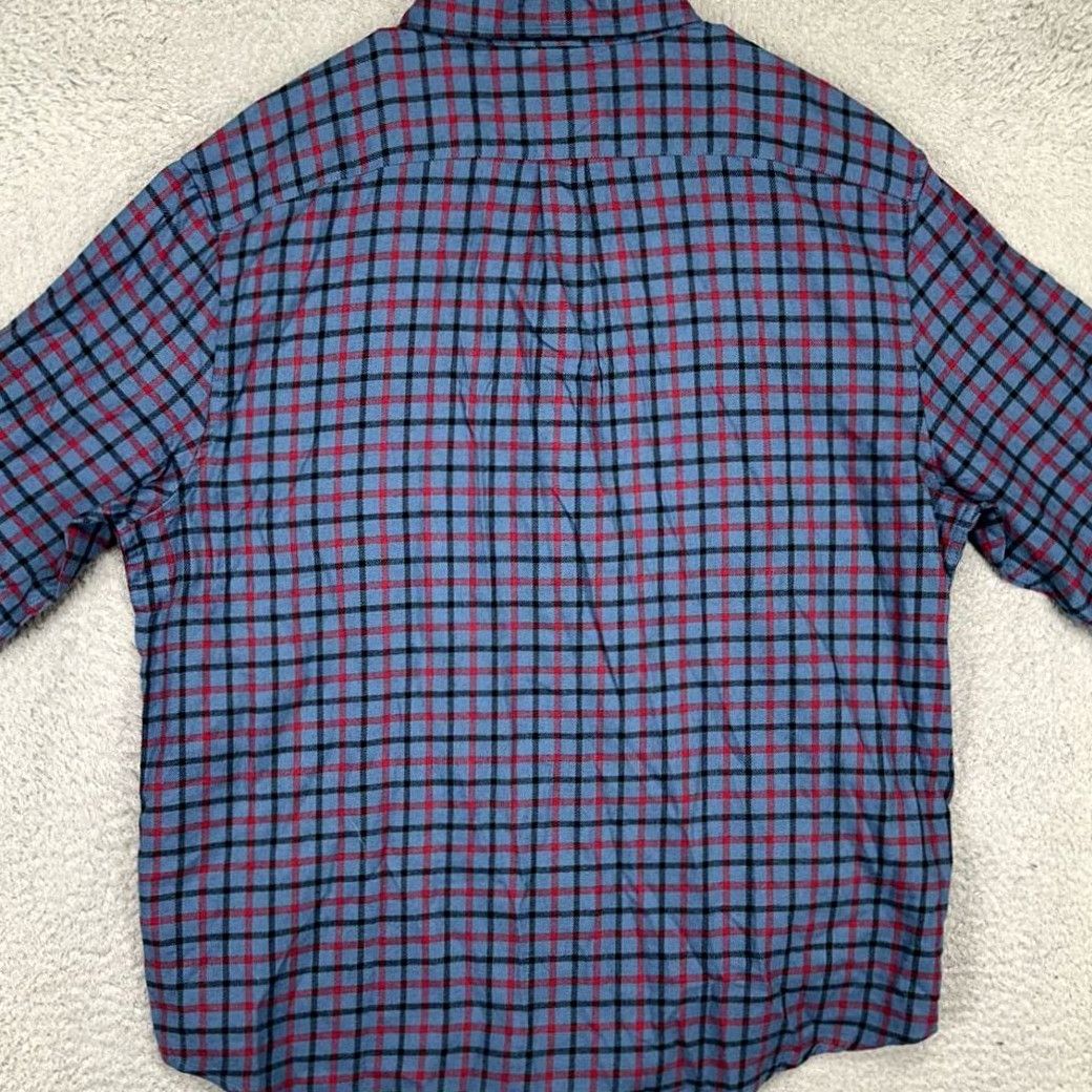 ASH VINTAGE Porter Ash Flannel Shirt Men XL Blue Plaid Cashmere Blend Button Down Pocket NEW Size US XL / EU 56 / 4 - 2 Thumbnail
