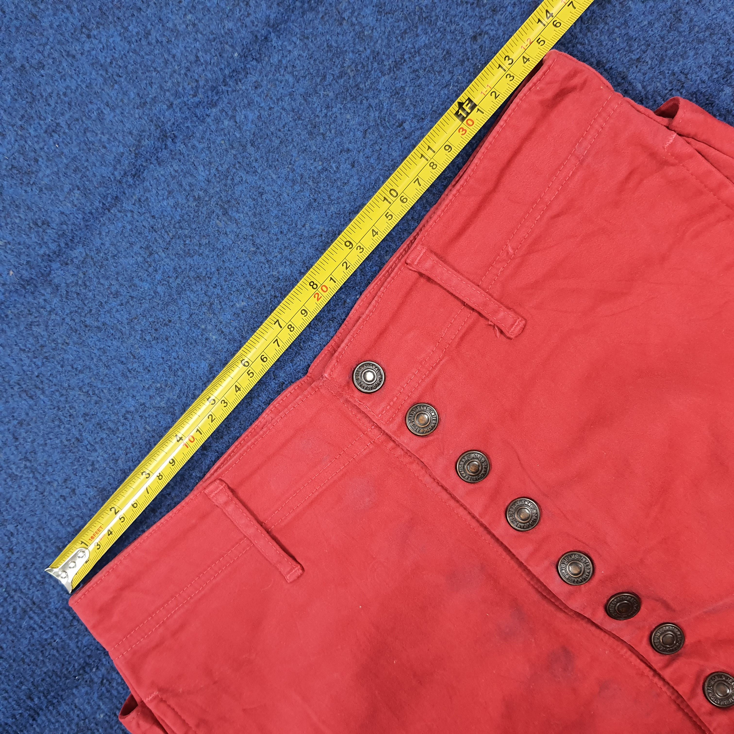 Kapital KAPITAL Japan Red Cotton Tencel Stretch Pants C297N25 Size 26" / US 2 / IT 38 - 13 Thumbnail
