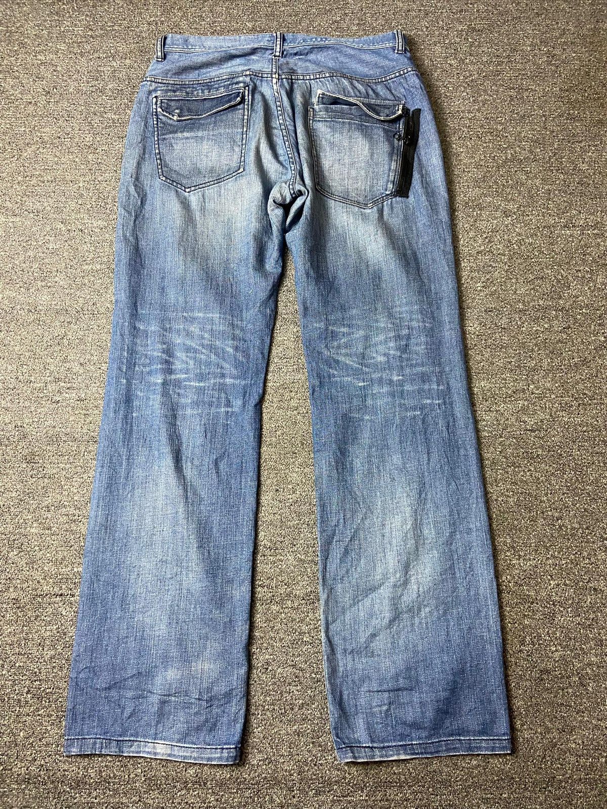 RAGEBLUE Vintage Rage Blue Denim Jeans with Pockets (149) Size US 32 / EU 48 - 3 Thumbnail