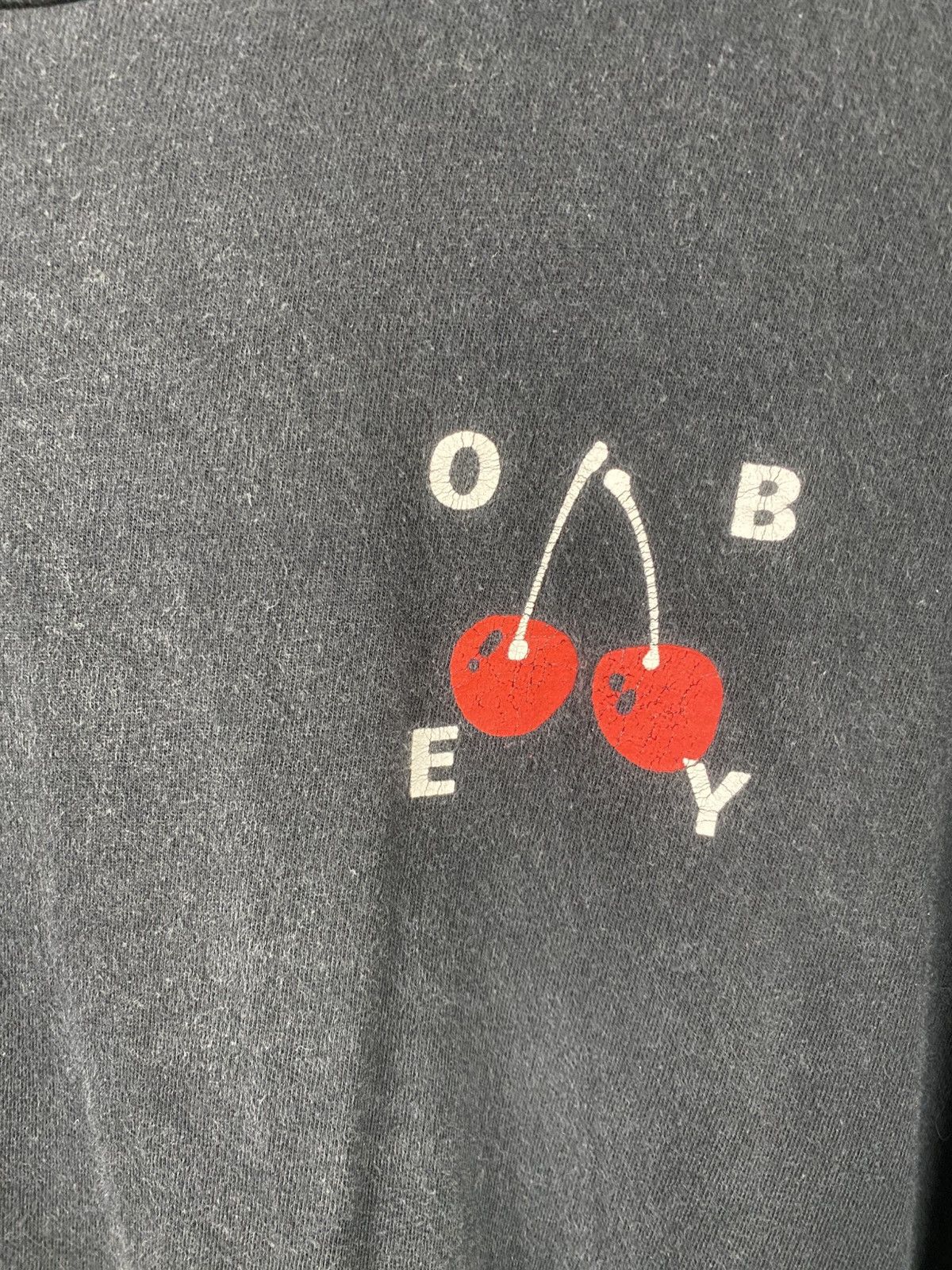 Obey OBEY "Cherry" Graphic T-Shirt Black Size US L / EU 52-54 / 3 - 3 Thumbnail