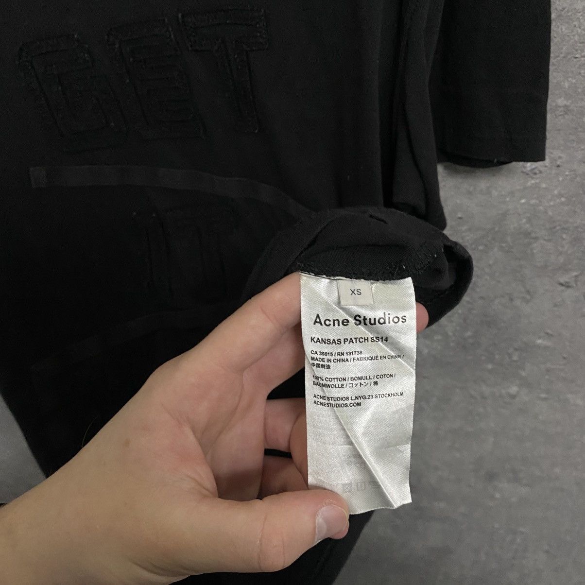 Acne Studios Acne Studios T-Shirt Big Logo Size US XS / EU 42 / 0 - 7 Thumbnail