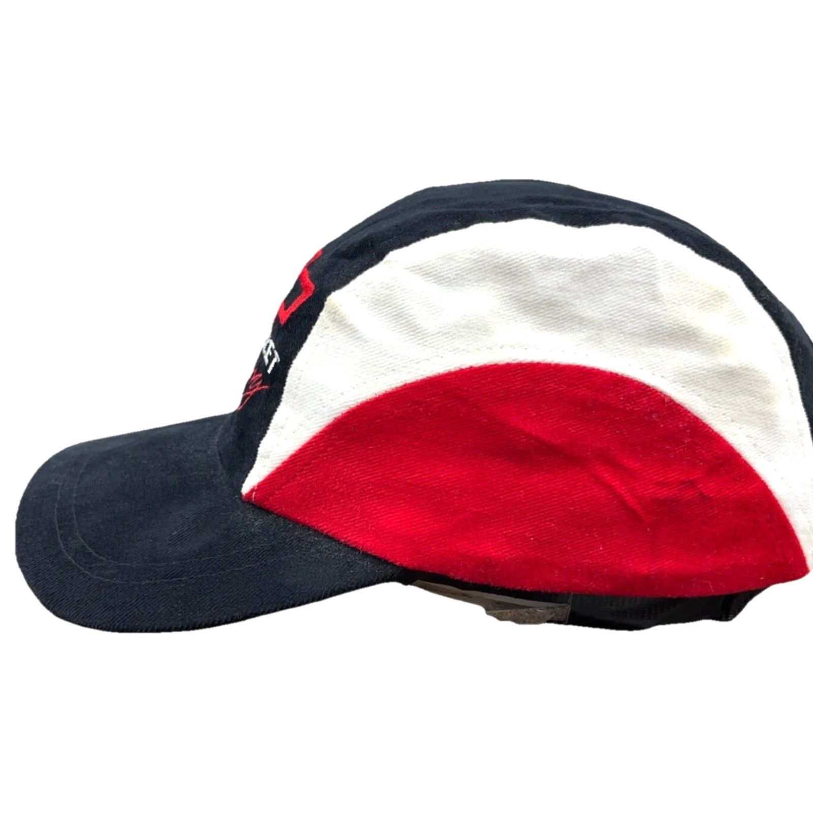 Vintage Vintage Chevrolet Racing Hat Cap SnapBack 5 Panel Chevy 90s Y2K Black Red White Mens One Size Black Racing Champions Snapback Twill Cotton Hat Size ONE SIZE - 3 Thumbnail