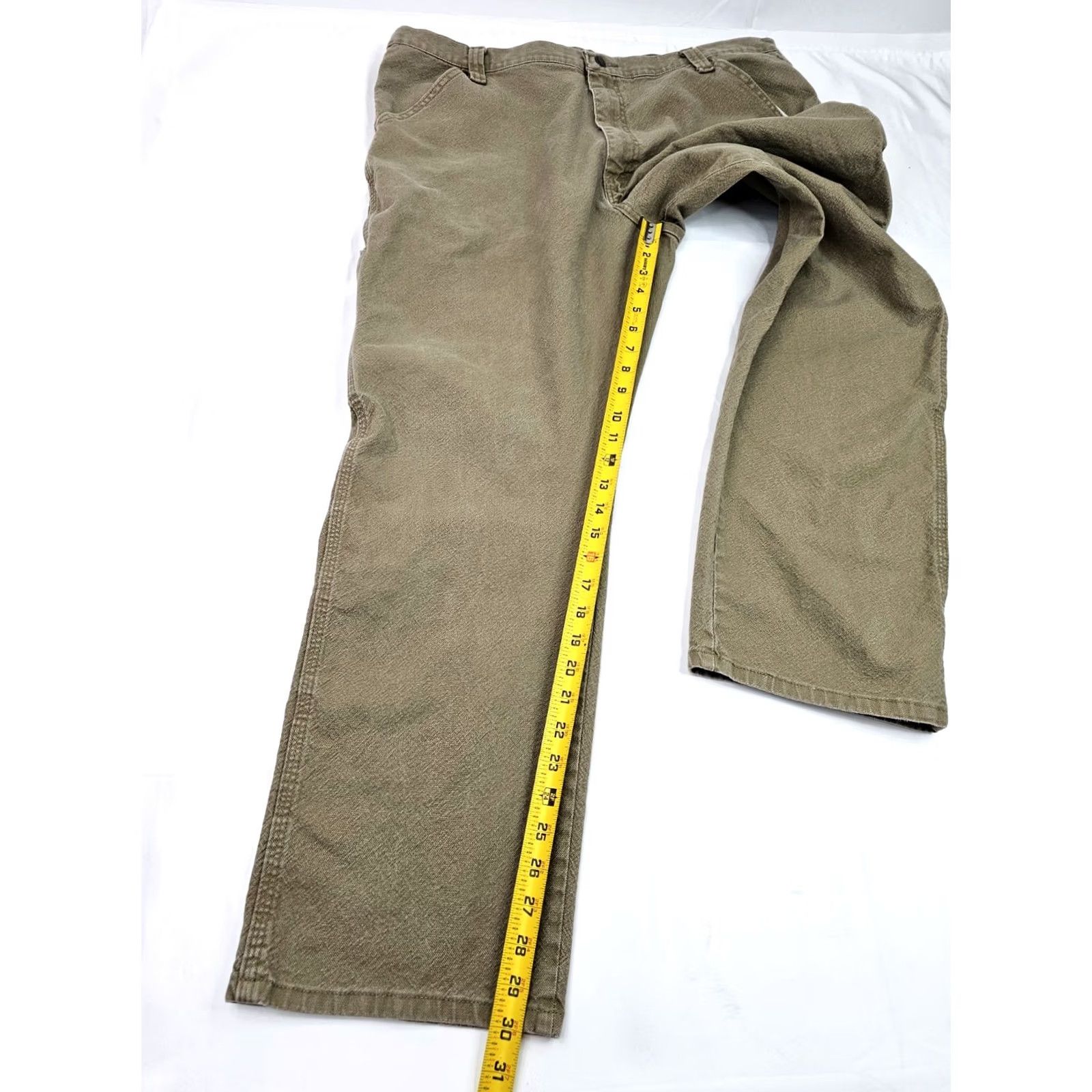 Wrangler Wrangler Five Star Carpenter Jeans Men 40x30 Beige Tan Straight Jeans Men's 40x30 Regular Beige Stars Vintage No Size US 40 / EU 56 - 2 Thumbnail
