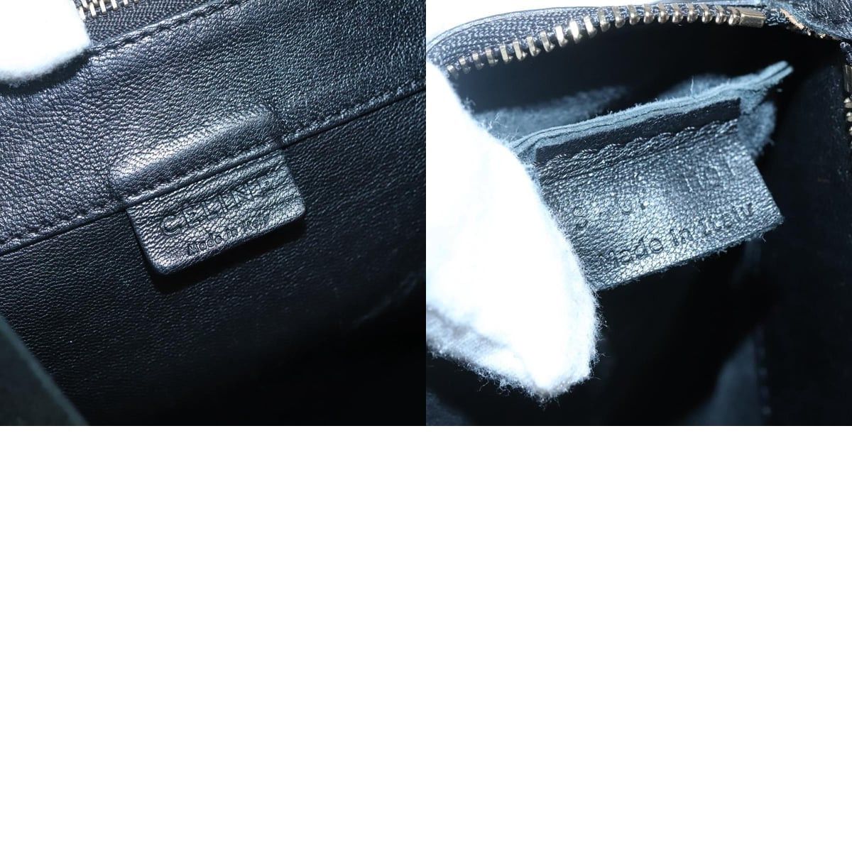 Celine CELINE Mustang Print Vertical Cabas Tote Bag Leather Black Size ONE SIZE - 12 Thumbnail