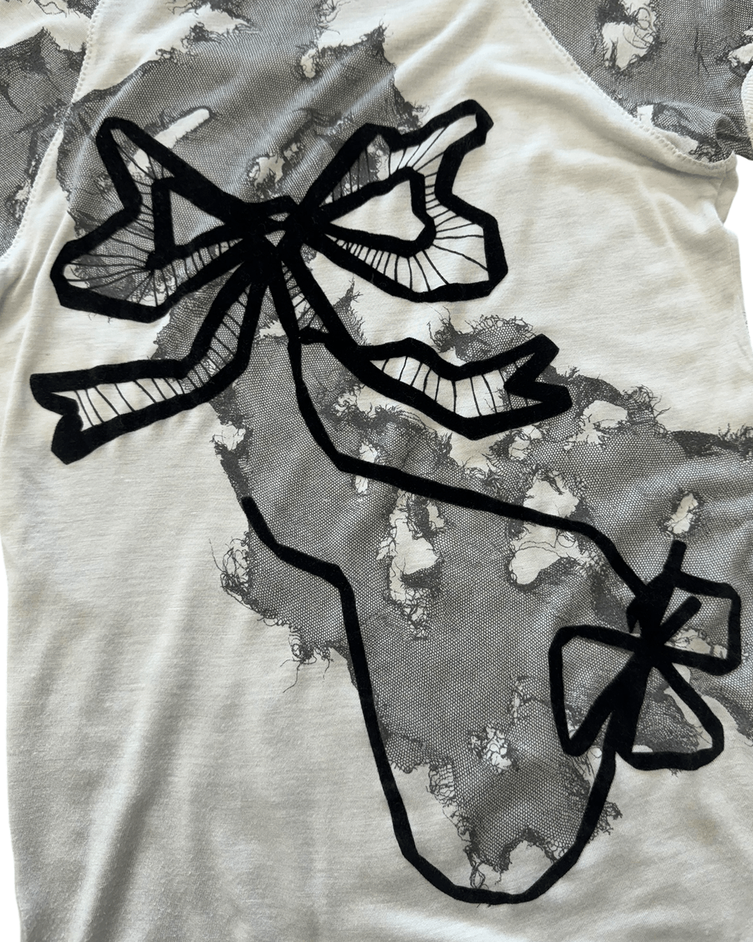 Dior Christian Dior by Galliano AW06 Lace Printed Cut Out T-shirt Size XS / US 0-2 / IT 36-38 - 7 Thumbnail