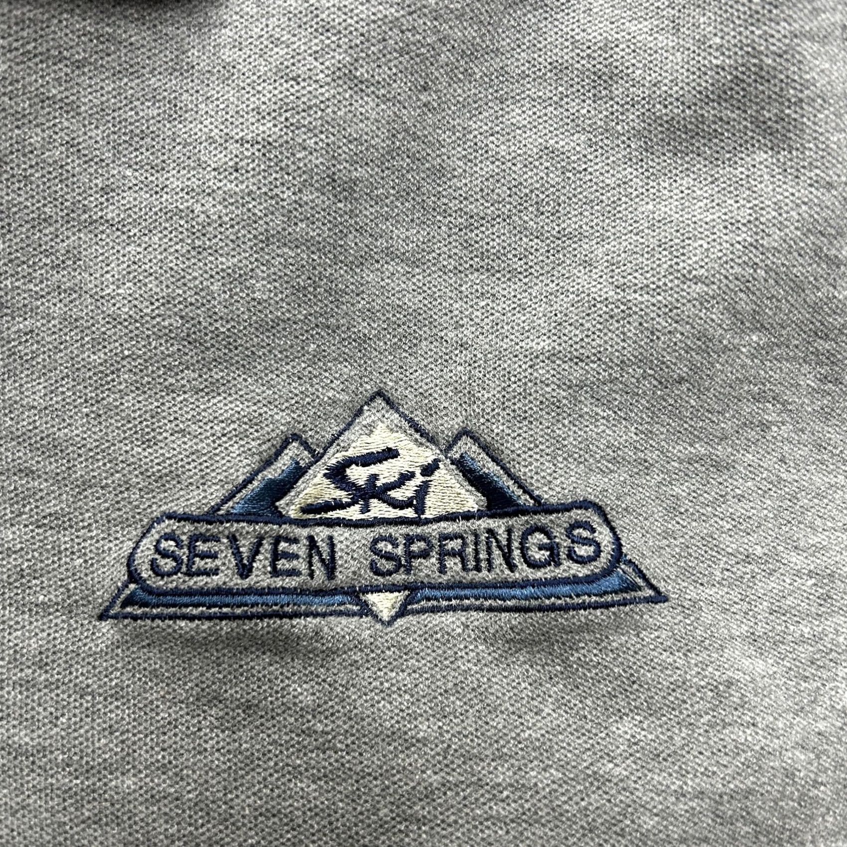 Sunray Sportswear Ouray Sportswear Polo Shirt Ski Seven Springs Resort Embroidered Mens XL Gray Size US XL / EU 56 / 4 - 2 Thumbnail