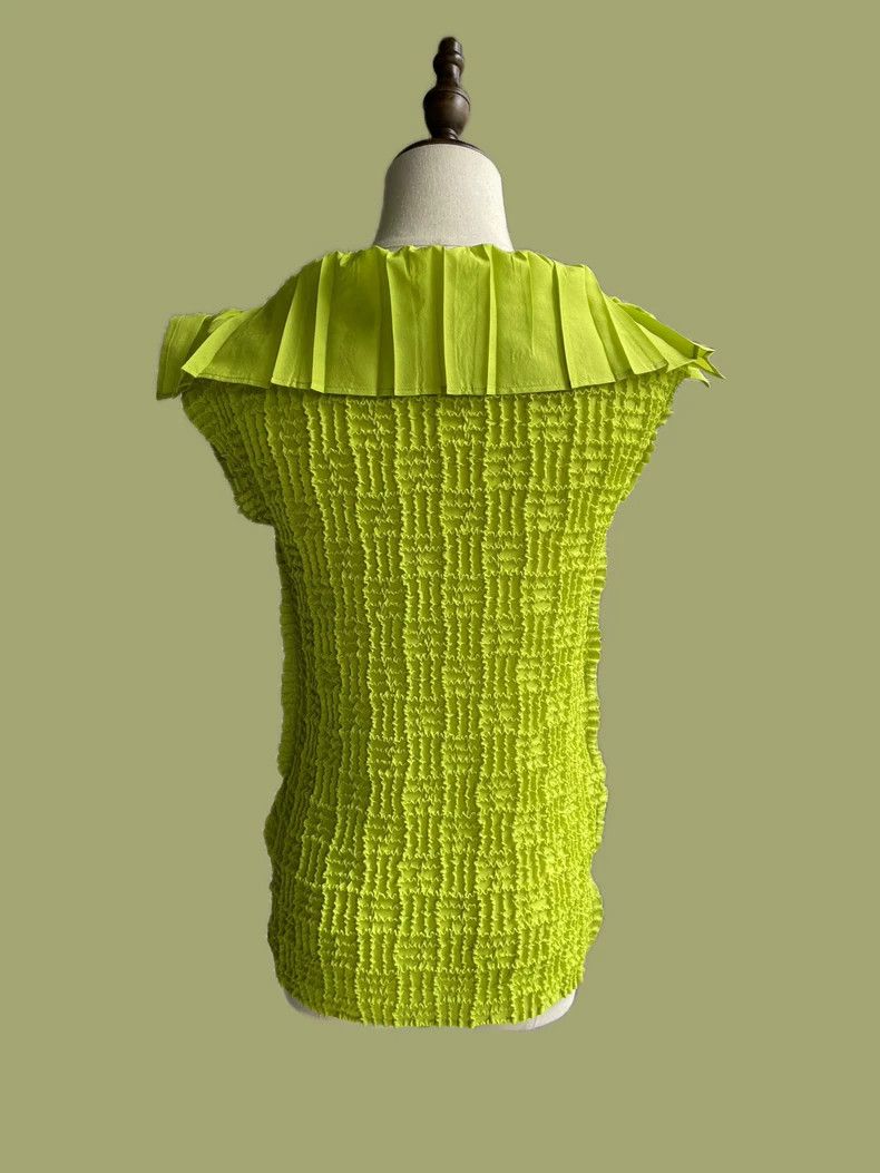 Issey Miyake Issey Miyake Top with a lotus leaf collar Size M / US 6-8 / IT 42-44 - 3 Thumbnail