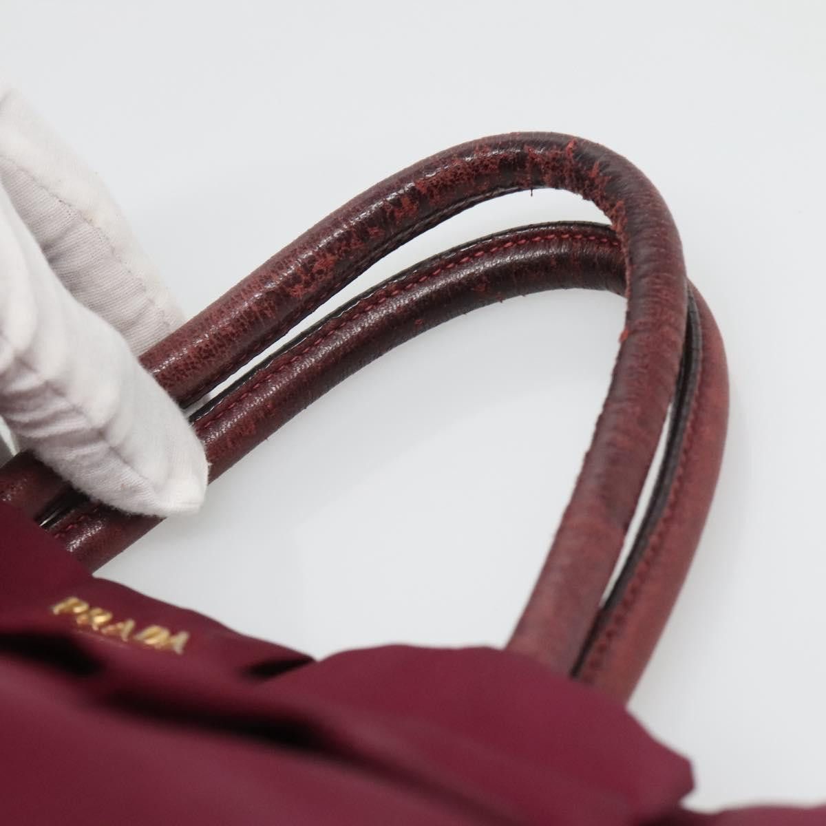 Prada PRADA Hand Bag Nylon Purple Gold Size ONE SIZE - 7 Thumbnail