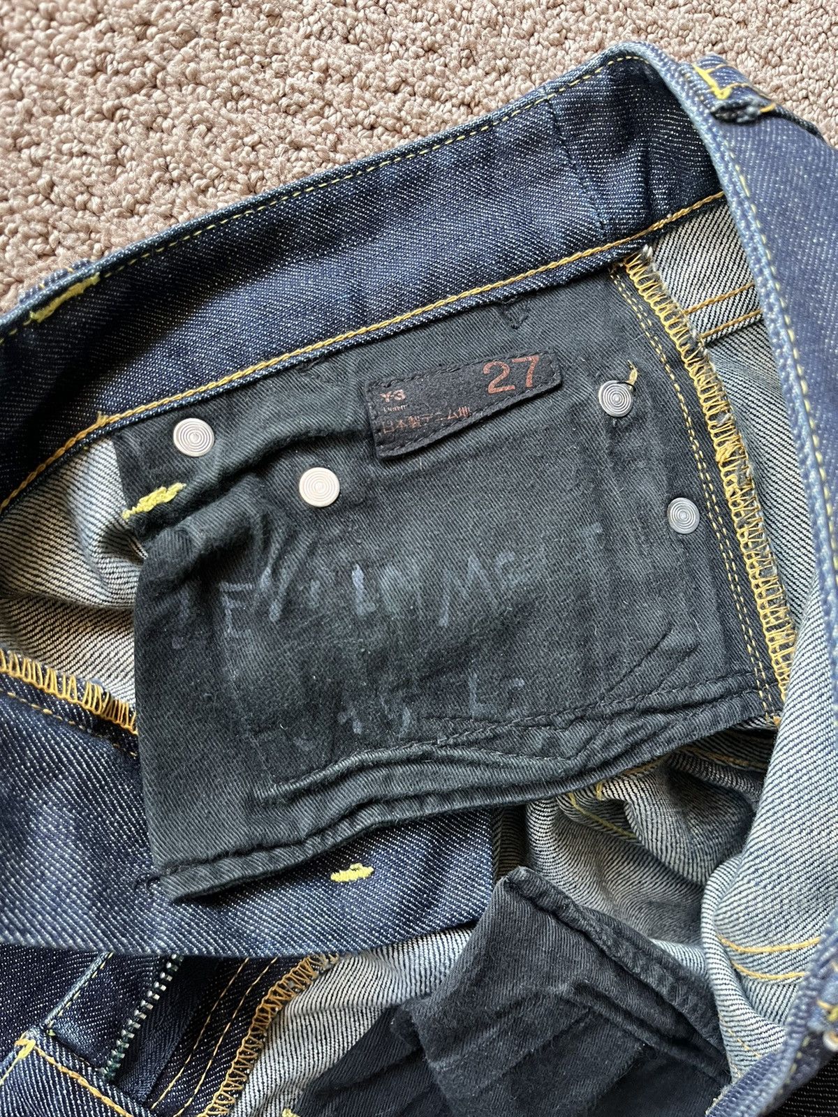 Adidas × Y-3 × Yohji Yamamoto SAMPLE Adidas Y-3 Yohji Yamamoto Denim Size 27" / US 4 / IT 40 - 10 Thumbnail