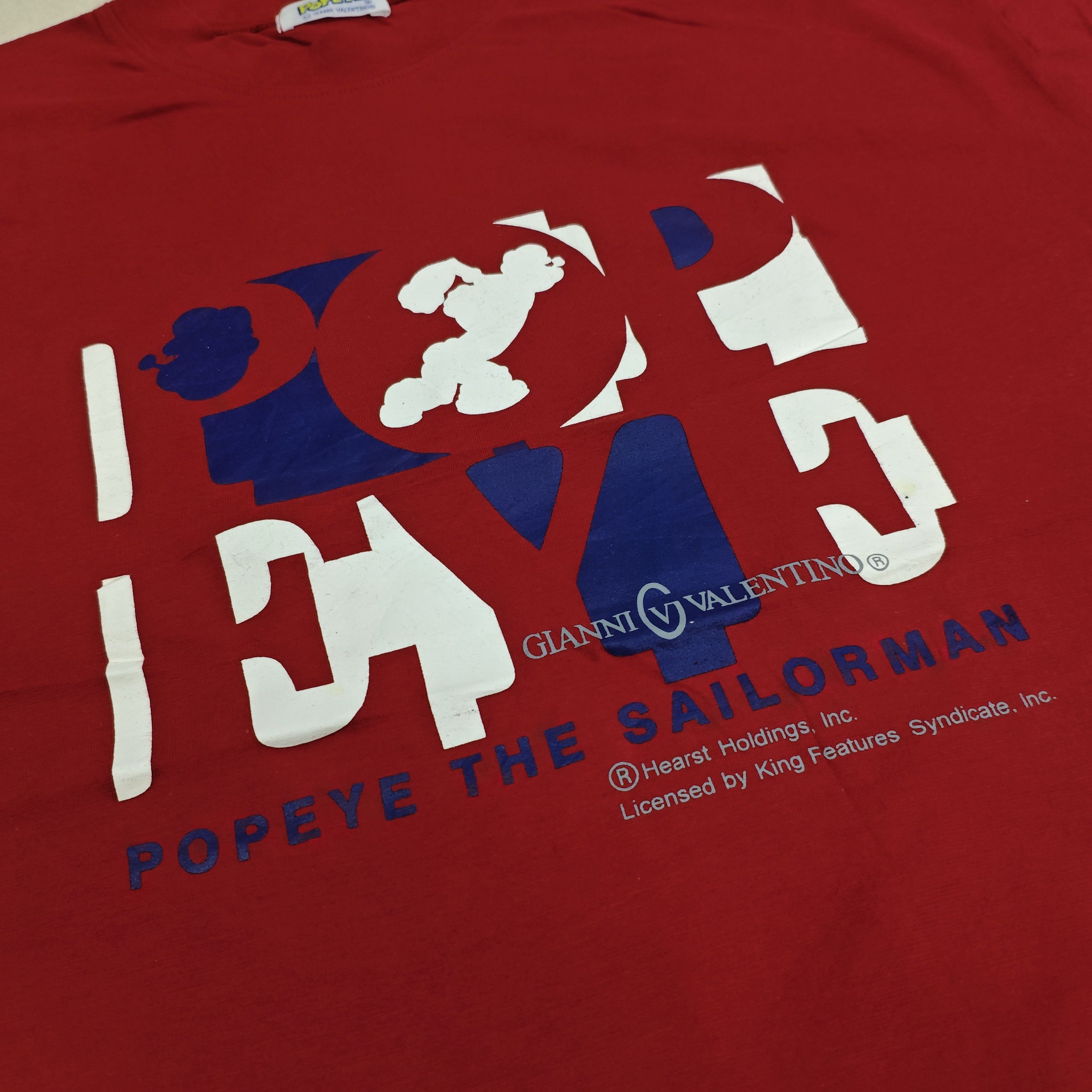 Gianni Valentino GIANNI VALENTINO X POPEYE Red Tee Size US L / EU 52-54 / 3 - 7 Thumbnail