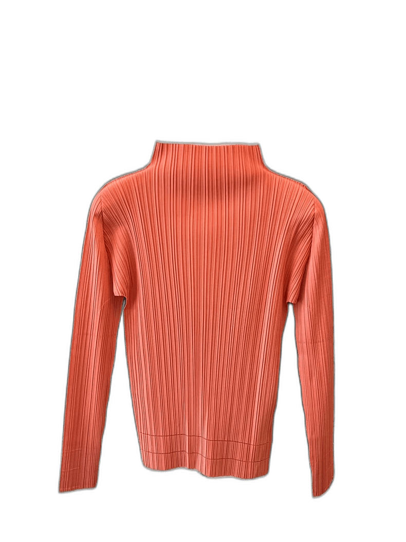 Issey Miyake Long Sleeve Cream Orange Basic Top-yf Size US M / EU 48-50 / 2 - 1 Thumbnail