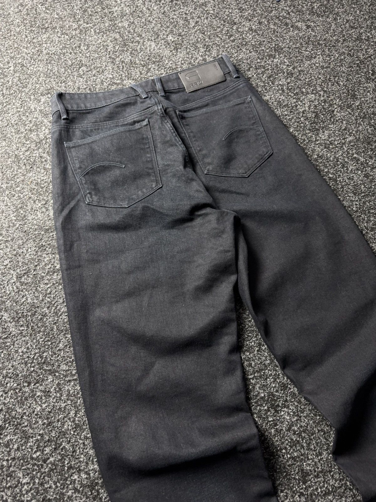 G-Star G-Star RAW Janeh Loose Tapered Jeans Black Cradle Denim Y2K Size 29" - 14 Thumbnail