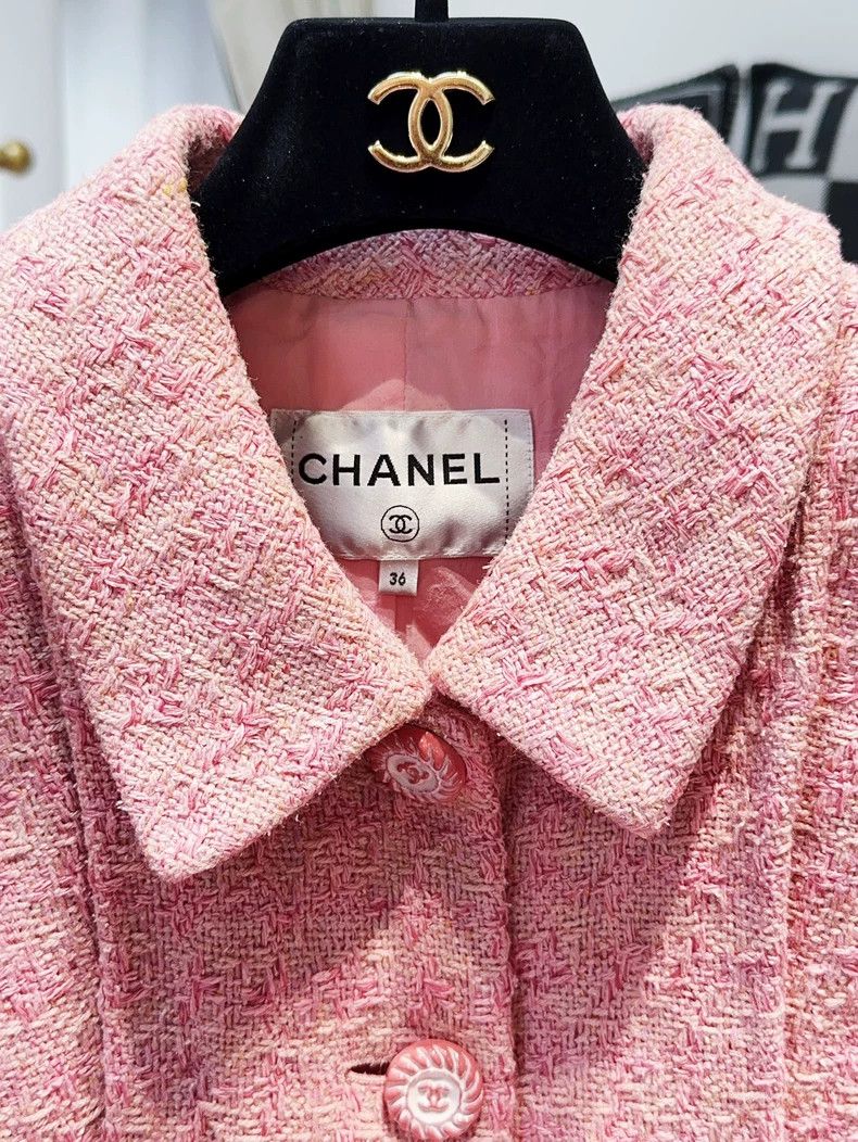 Chanel Chanel 19C cruise series cherry blossom pink tweed slim lo Size XS / US 0-2 / IT 36-38 - 4 Thumbnail