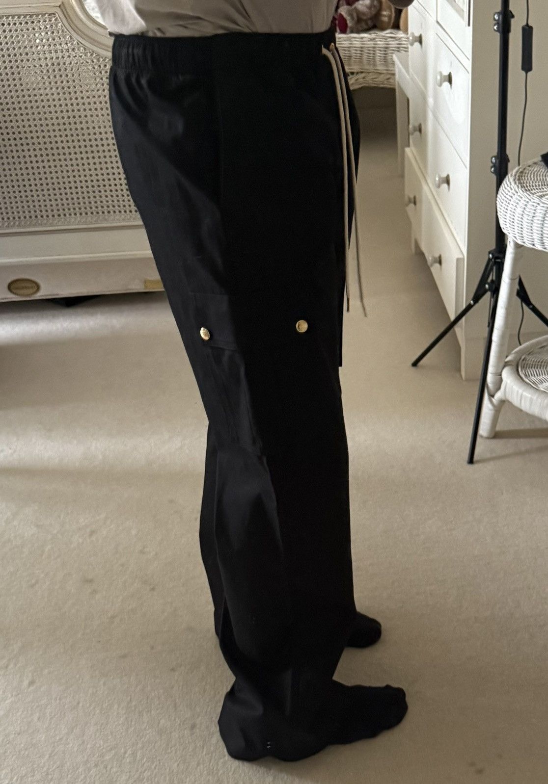 Celine SS24 Celine black cargo trousers pants Hedi Slimane 48 50 Size US 32 / EU 48 - 24 Thumbnail