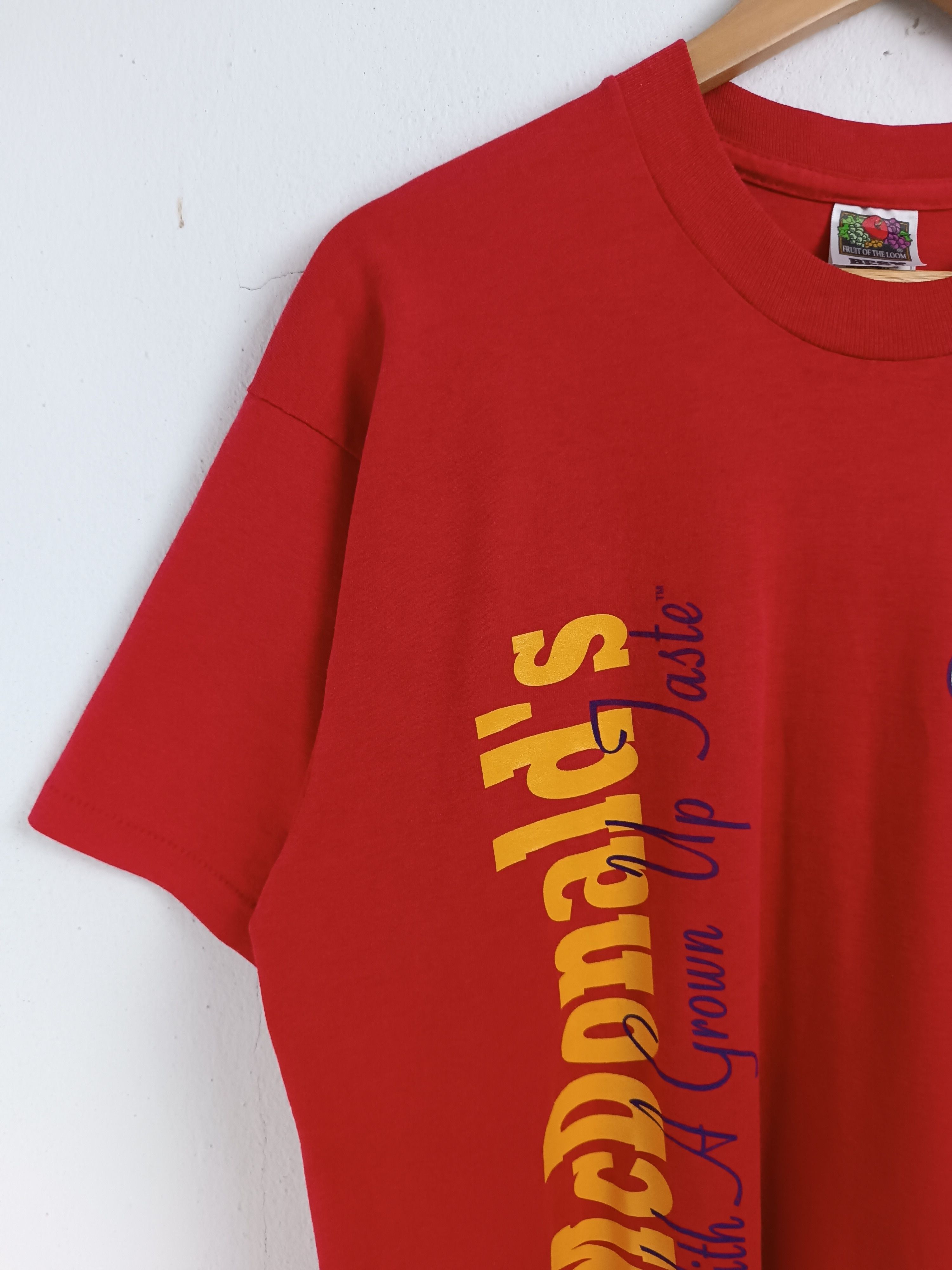 Vintage VINTAGE '94 MCDONALD'S DELUXE PROMO TEE MCD BURGER VERY RARE Size US L / EU 52-54 / 3 - 9 Thumbnail