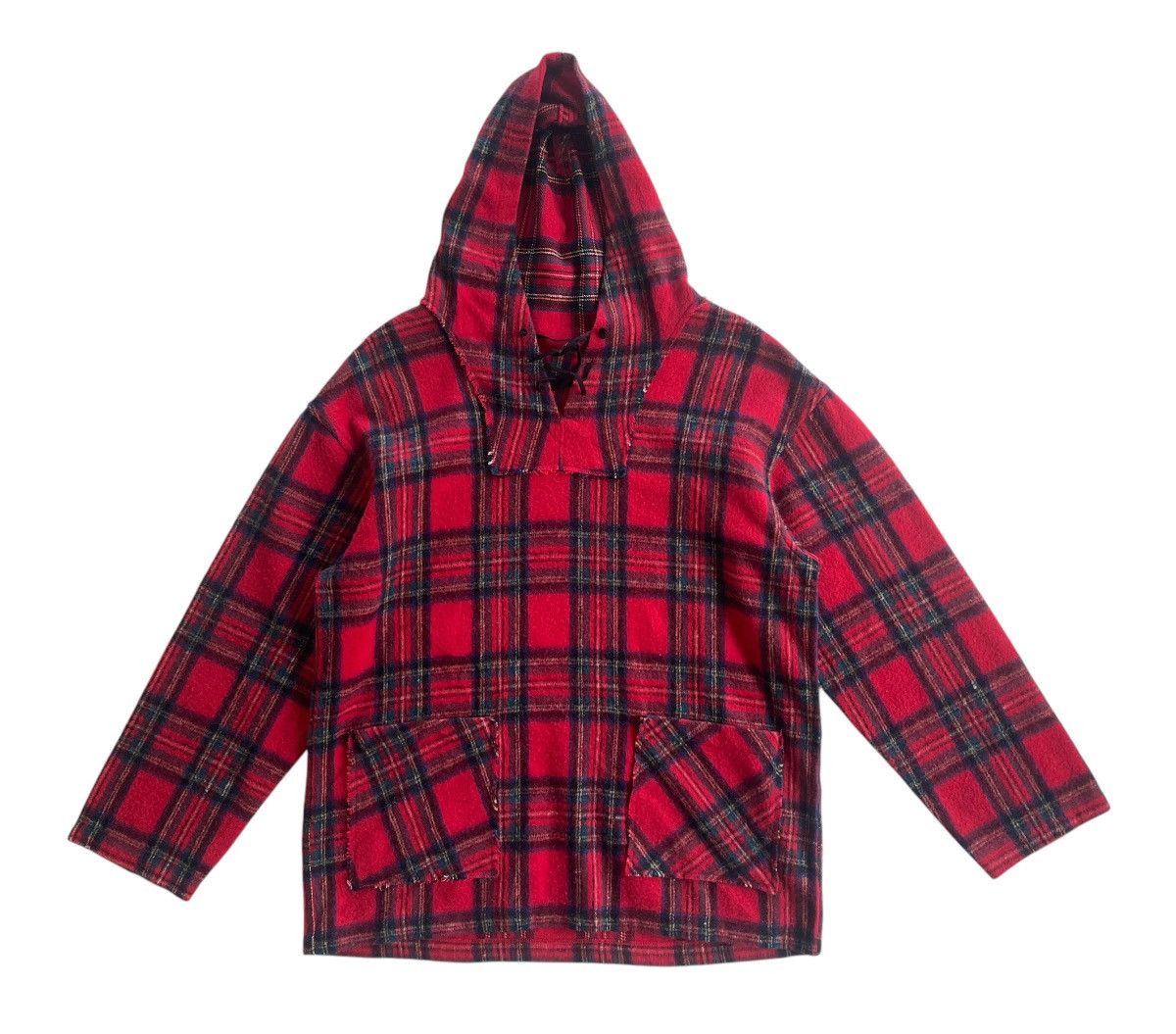 Vintage DEPT LOVE LGB Punk Rave Wool Plaid Hooded Size US L / EU 52-54 / 3 - 3 Thumbnail