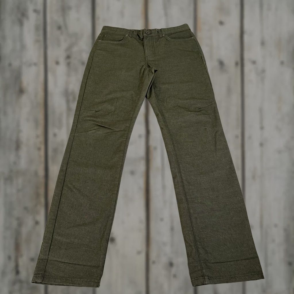 Black Diamond Black Diamond Jeans Men 33x34 Green Straight Fit Stretch Denim Pant Climb Regular Pocket Logo Size US 33 - 1 Thumbnail