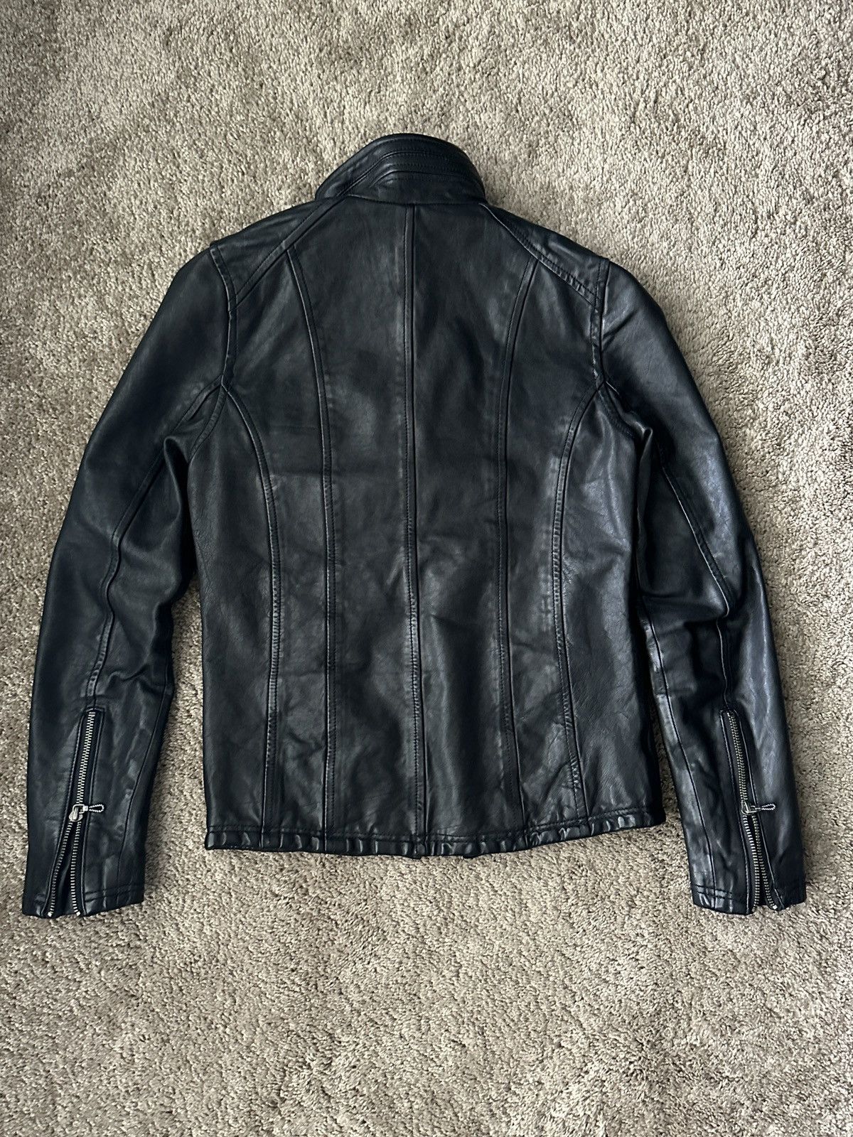 注目ブランドのギフト archive Lamb fuga leather “FUGA” jacket ...