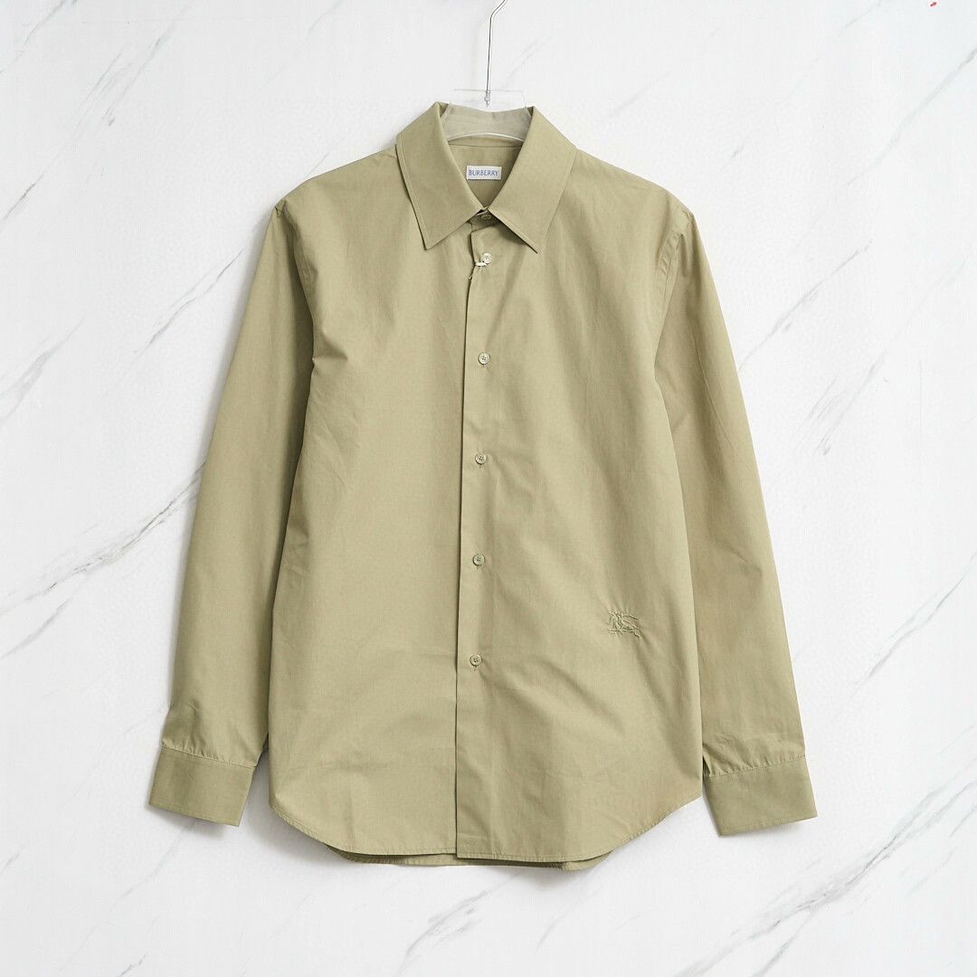 Burberry Burberry Men's Classic Equestrian Embroidery Honey Shirt Size US XL / EU 56 / 4 - 1 Thumbnail