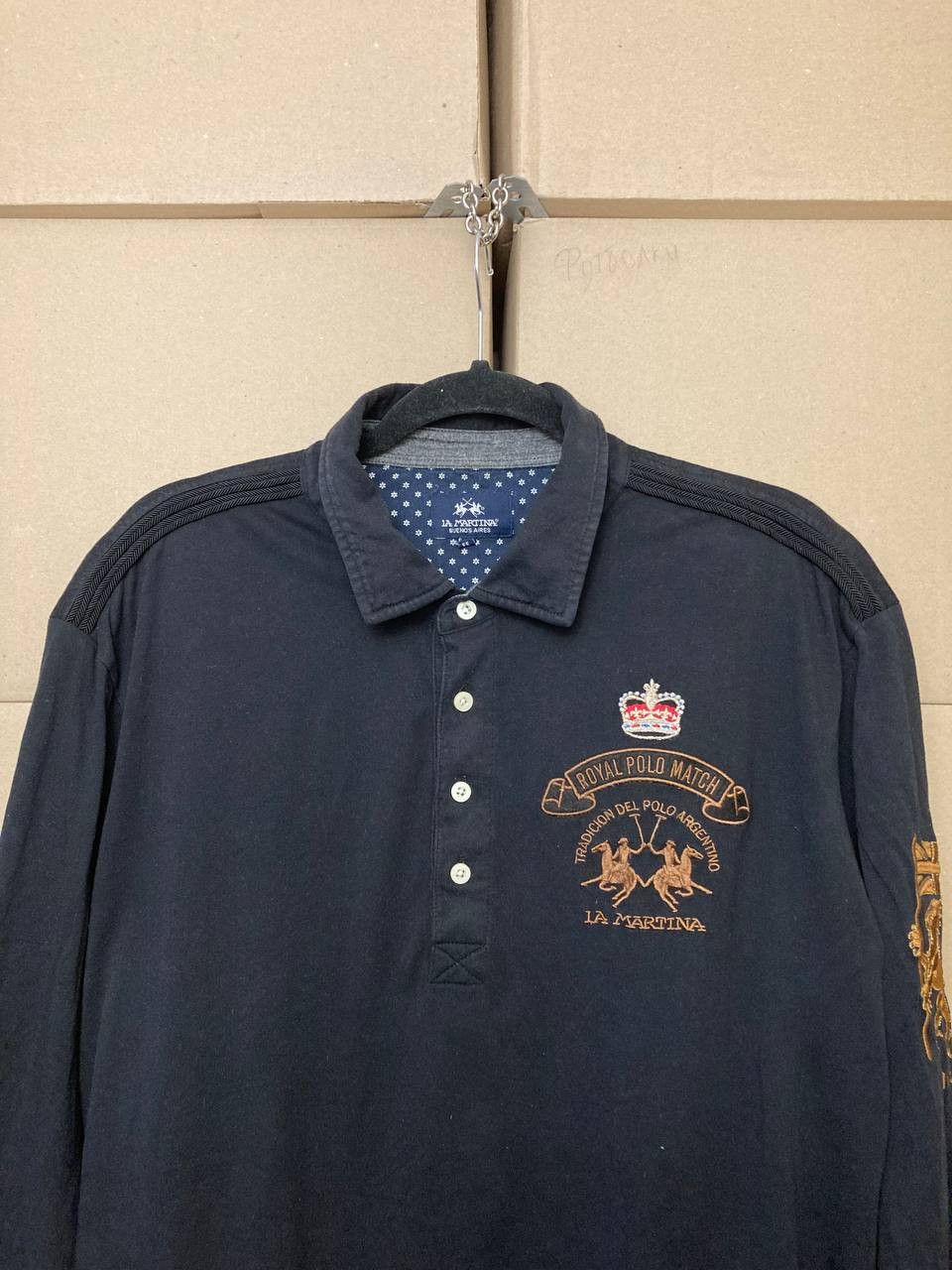 La Martina VINTAGE LA MARTINA PORSCHE BIG LOGO LONG SLEEVE POLO SHIRT Size US XXL / EU 58 / 5 - 7 Thumbnail