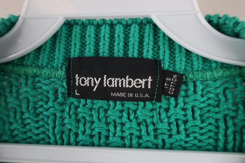Vintage Vintage 90s Streetwear Textured Knit Crewneck Sweater USA Size US L / EU 52-54 / 3 - 6 Thumbnail