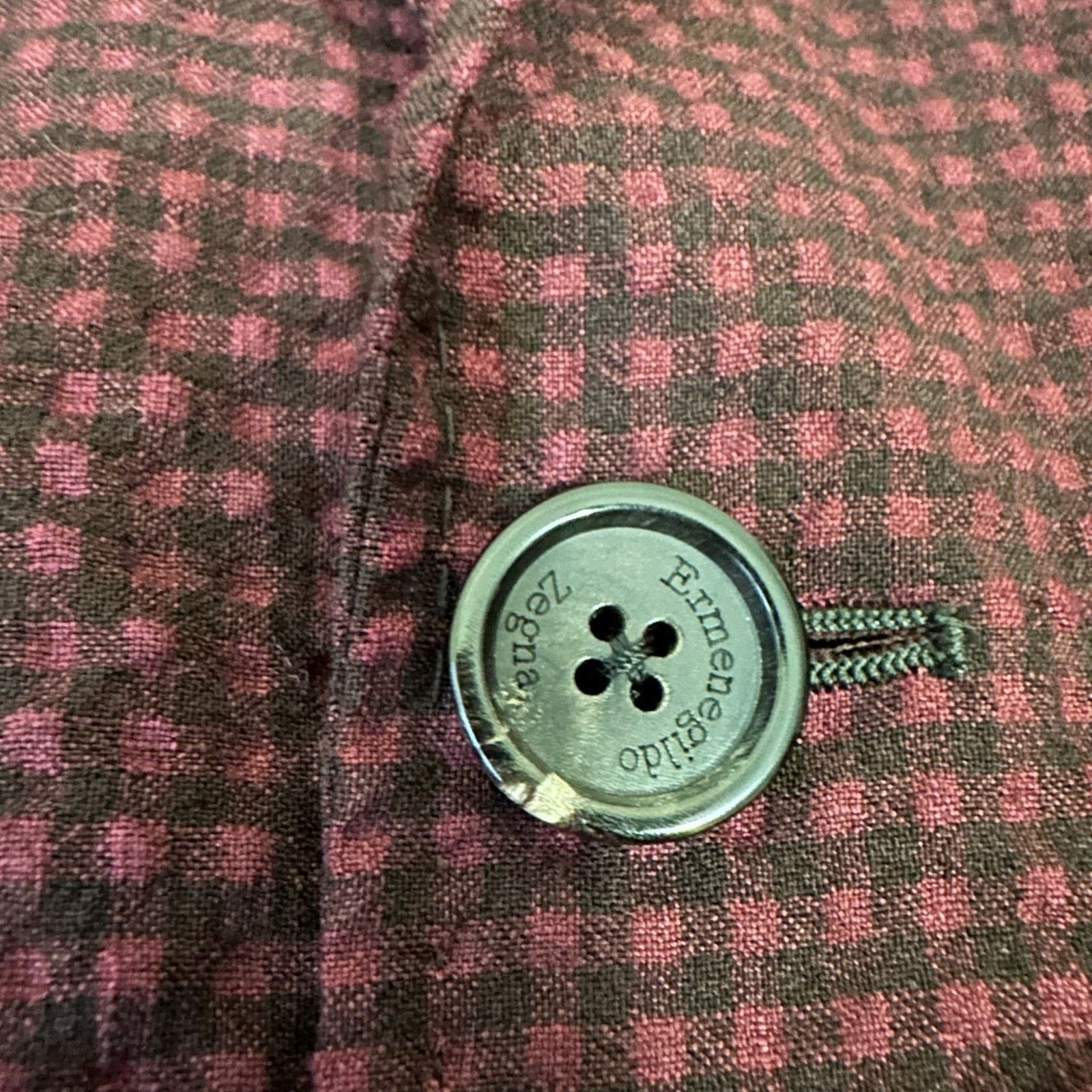 Ermenegildo Zegna ERMENEGILDO ZEGNA Seersucker Blazer Unlined Wool Silk Size 52R - 5 Thumbnail