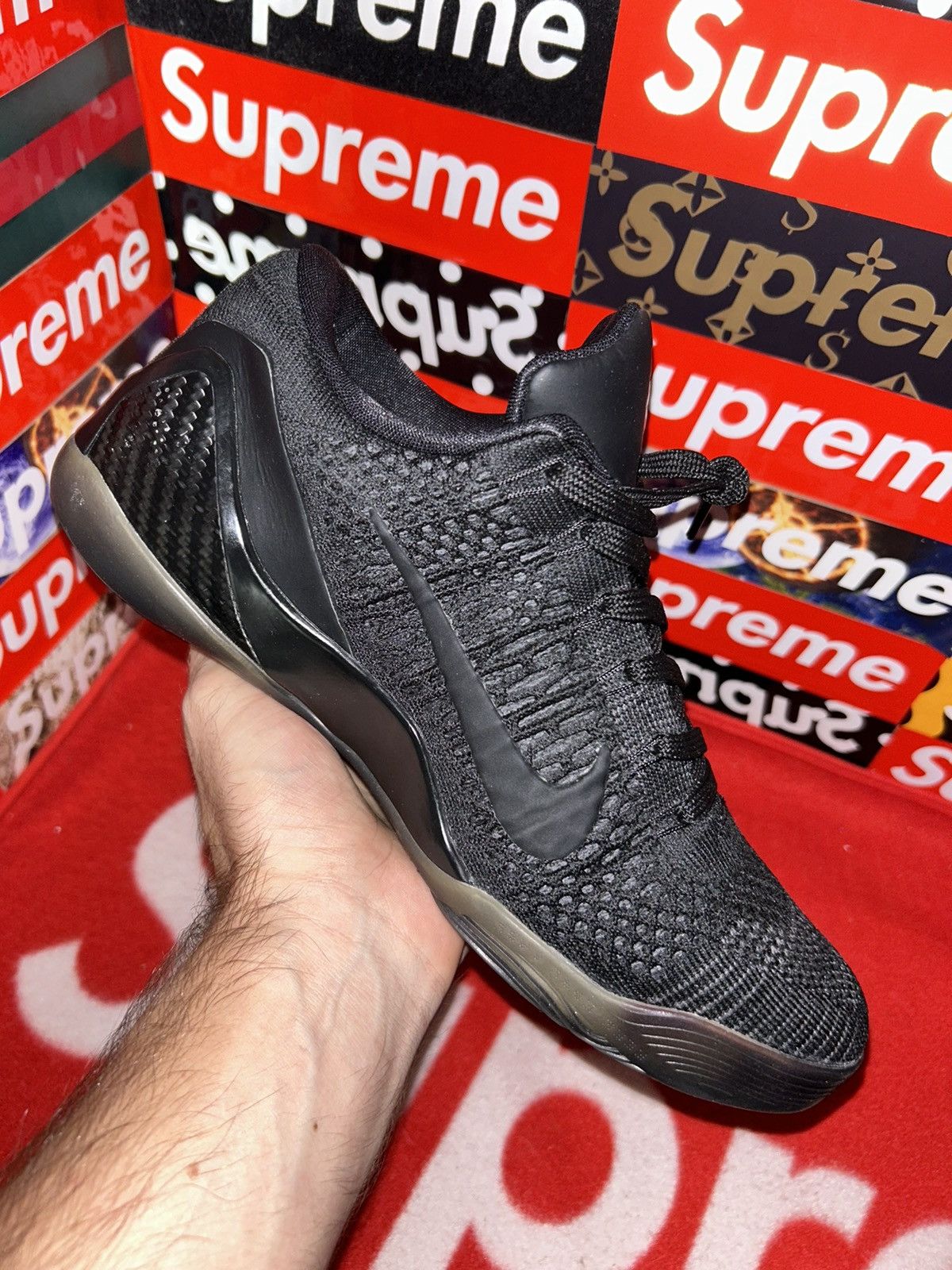Nike Nike Kobe 9 Elite Low 'Blackout' 677992-993 nikeID size 8 Size US 8 / EU 41 - 8 Thumbnail