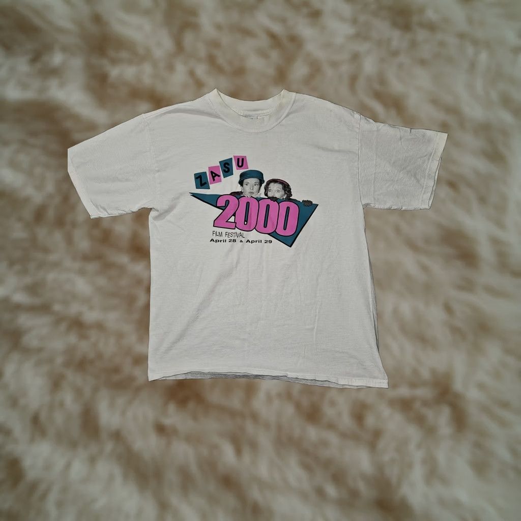 Vintage VINTAGE Zasu 2000 Film Festival Shirt Mens Large White Signature Sportswear 2000s Size US L / EU 52-54 / 3 - 1 Thumbnail