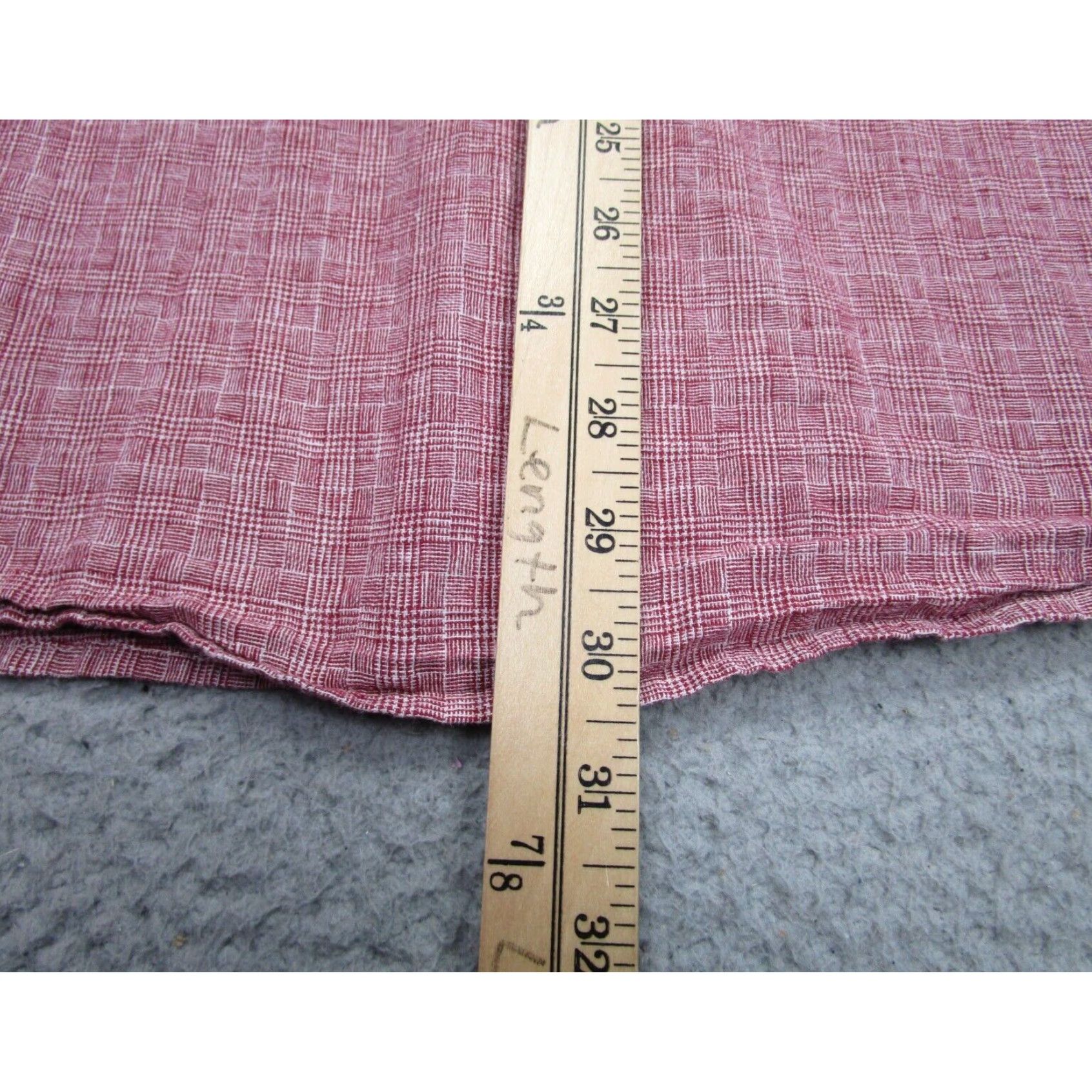 Vintage Carbon2Cobalt Mens Shirt XL Extra Large Red Linen Blend Woven Chambray Size US XL / EU 56 / 4 - 6 Thumbnail