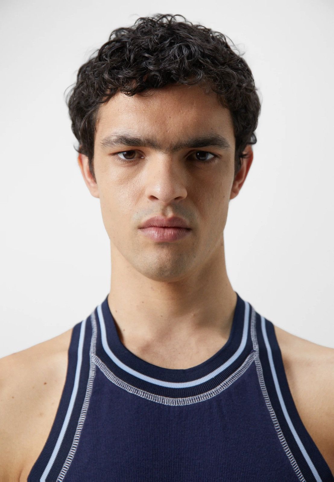 Saul Nash !DS! SS23 Saul Nash Navy Overlock Stitch Tank Top Size US XS / EU 42 / 0 - 5 Thumbnail