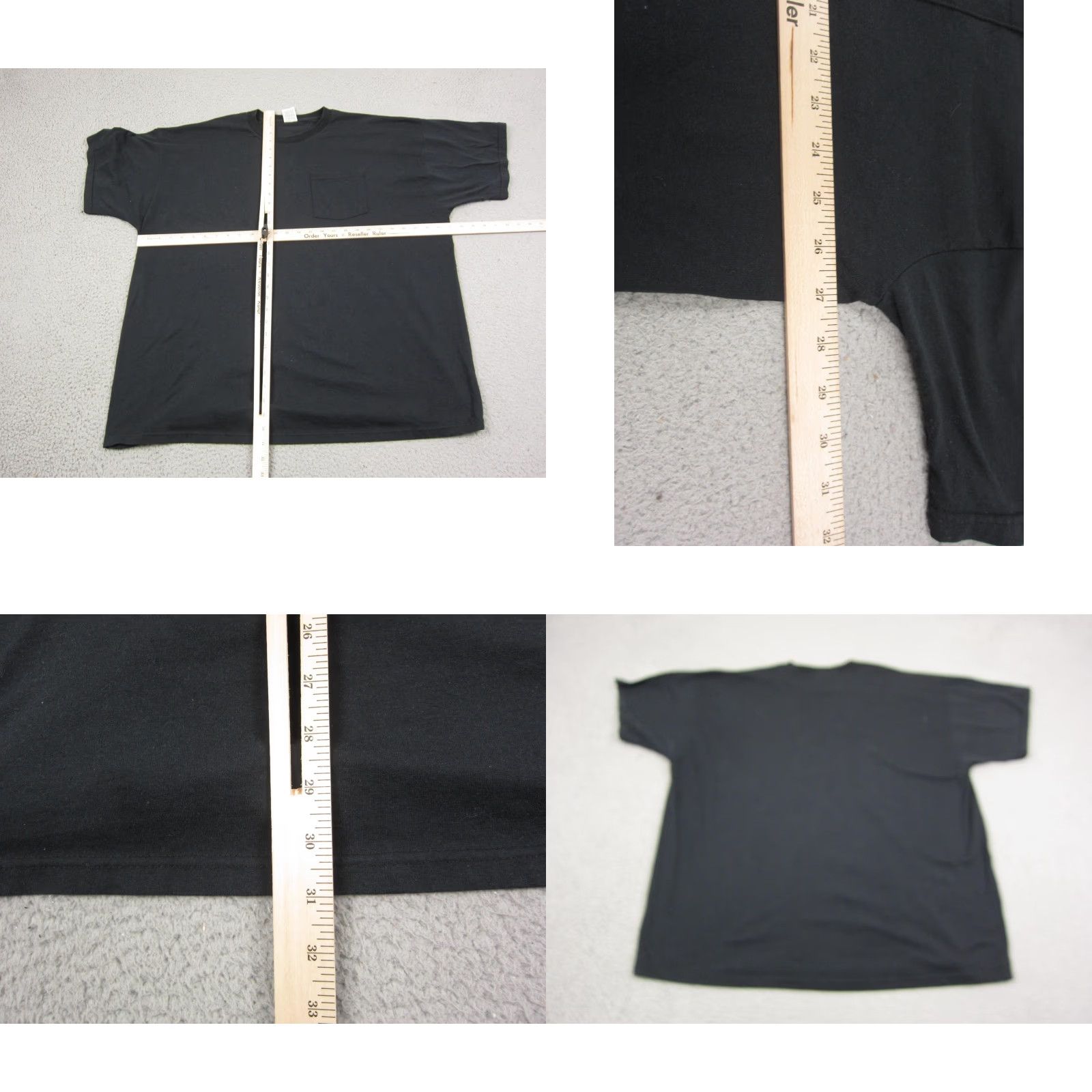 Fruit Of The Loom VINTAGE Fruit of the Loom Shirt Mens 3XL Black Pocket Crew Neck 90s Vintage 3XL Mens Shirt Pockets Comfort Knit Cotton Polyester Shirt Size US XXL / EU 58 / 5 - 8 Thumbnail