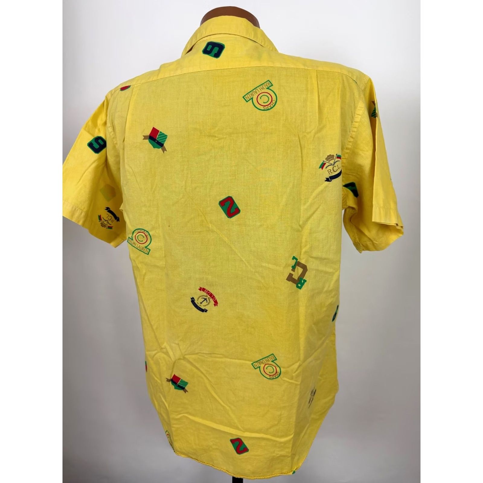 Chaps VINTAGE Chaps Ralph Lauren Shirt Men Large Camp Collar Yacht Crest Logo Surf Shirt Size US L / EU 52-54 / 3 - 7 Thumbnail