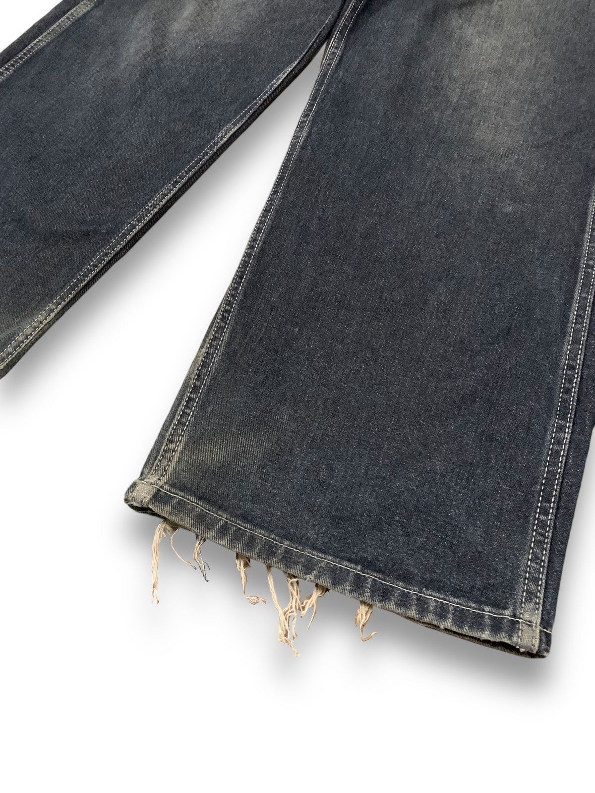 GU × Undercover Vintage Japanese Brand GU Faded Baggy Loose Ripped Jeans Size US 30 / EU 46 - 12 Thumbnail